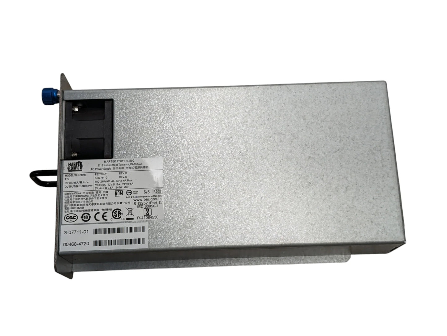 Quantum i6 Tape Library Control and Expansion Module Power Supply - 3-07711-01
