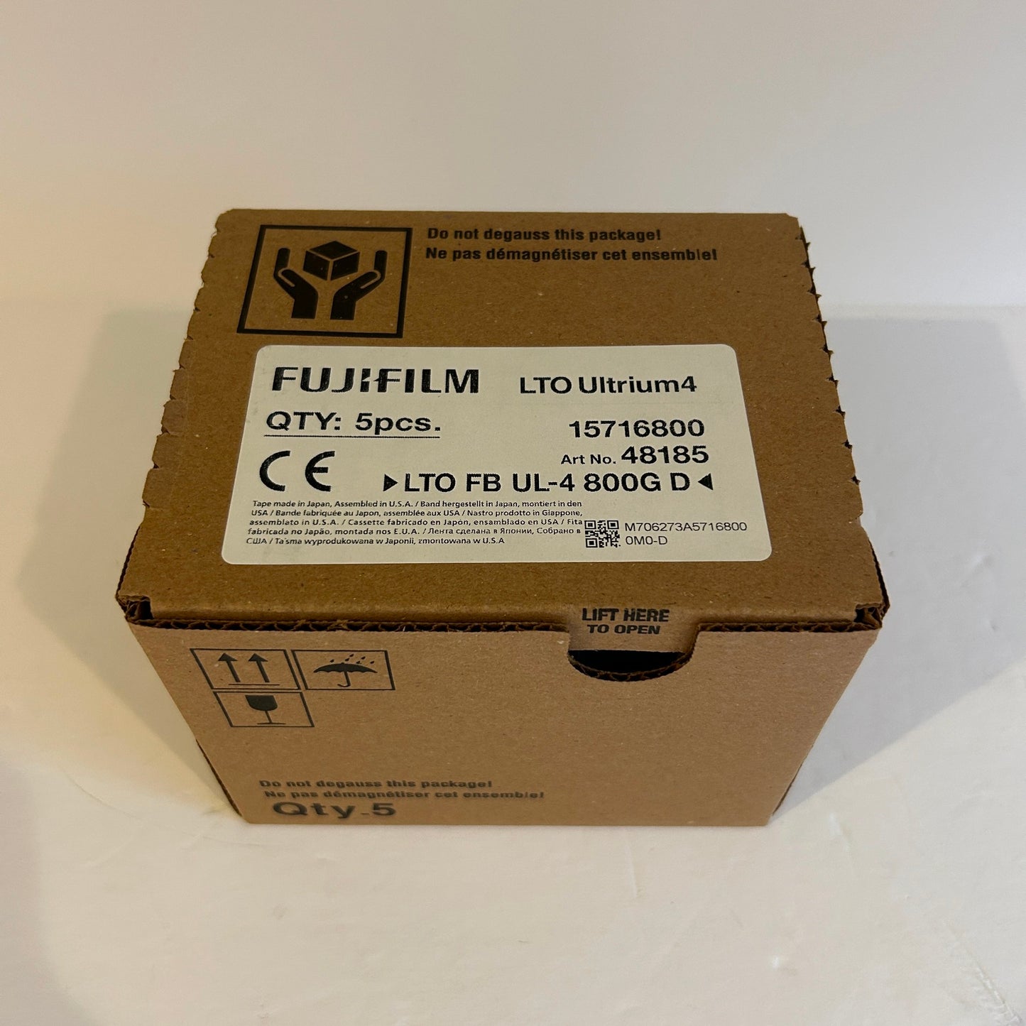 Box of 5 - FujiFilm LTO Ultrium4 800/1600GB Tape Cartridges