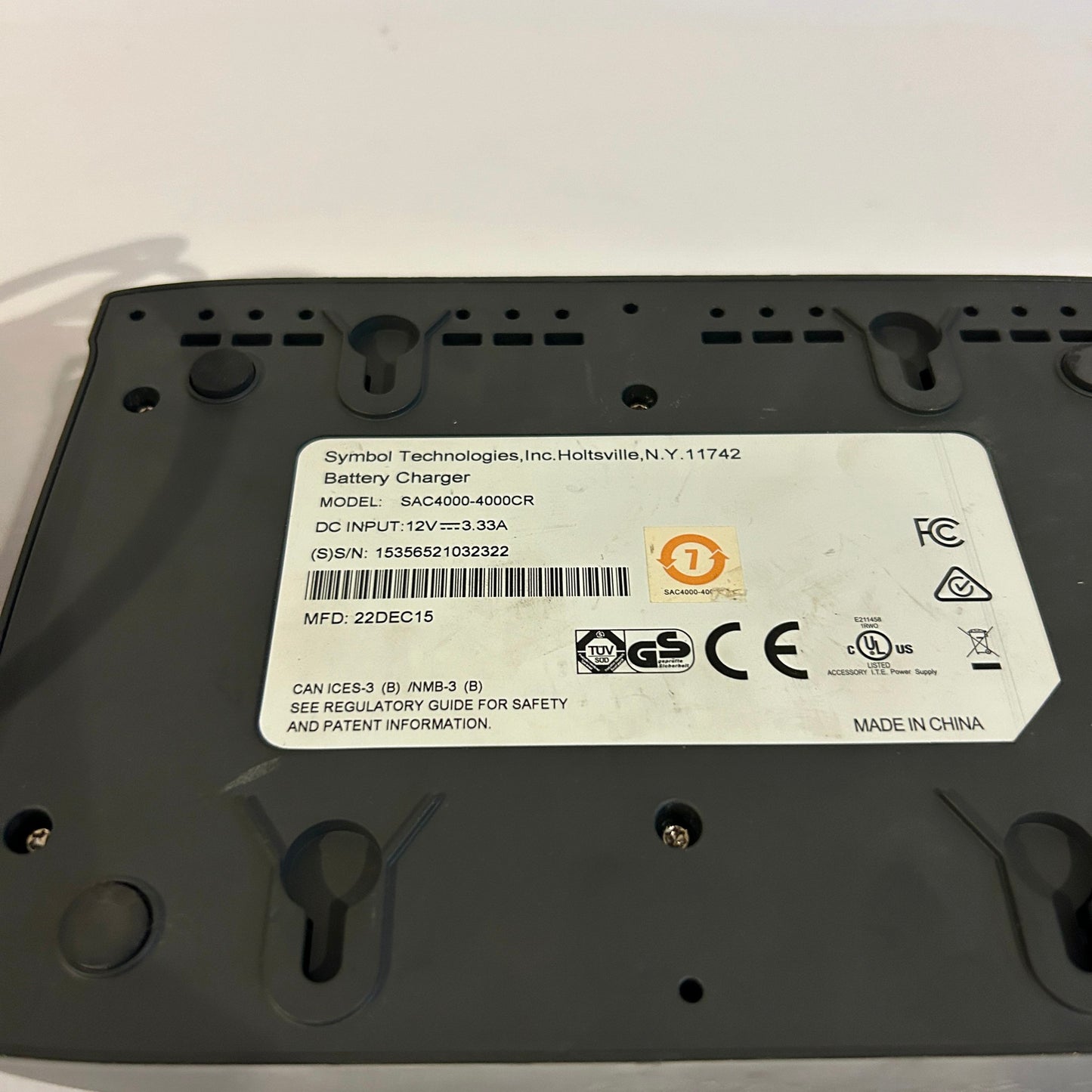 Motorola Symbol WT4000 & WT41N0 & WT4090 Battery Charger - SAC4000-4000CR