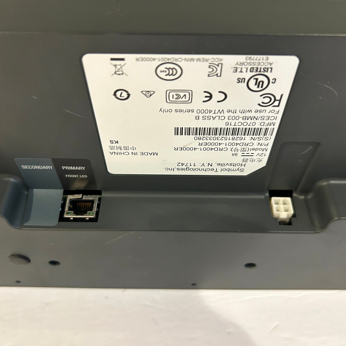 Symbol Motorola 4-Slot, WT41N0/WT4090 Unit Charging Station - CRD4001-4000ER