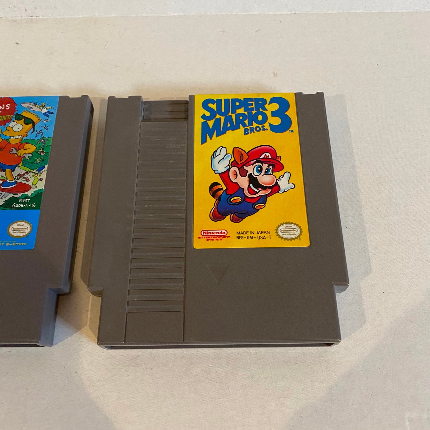 Lot of 3 NES Games - Rad Racer, Bart vs. The Space Mutants, Super Mario 3
