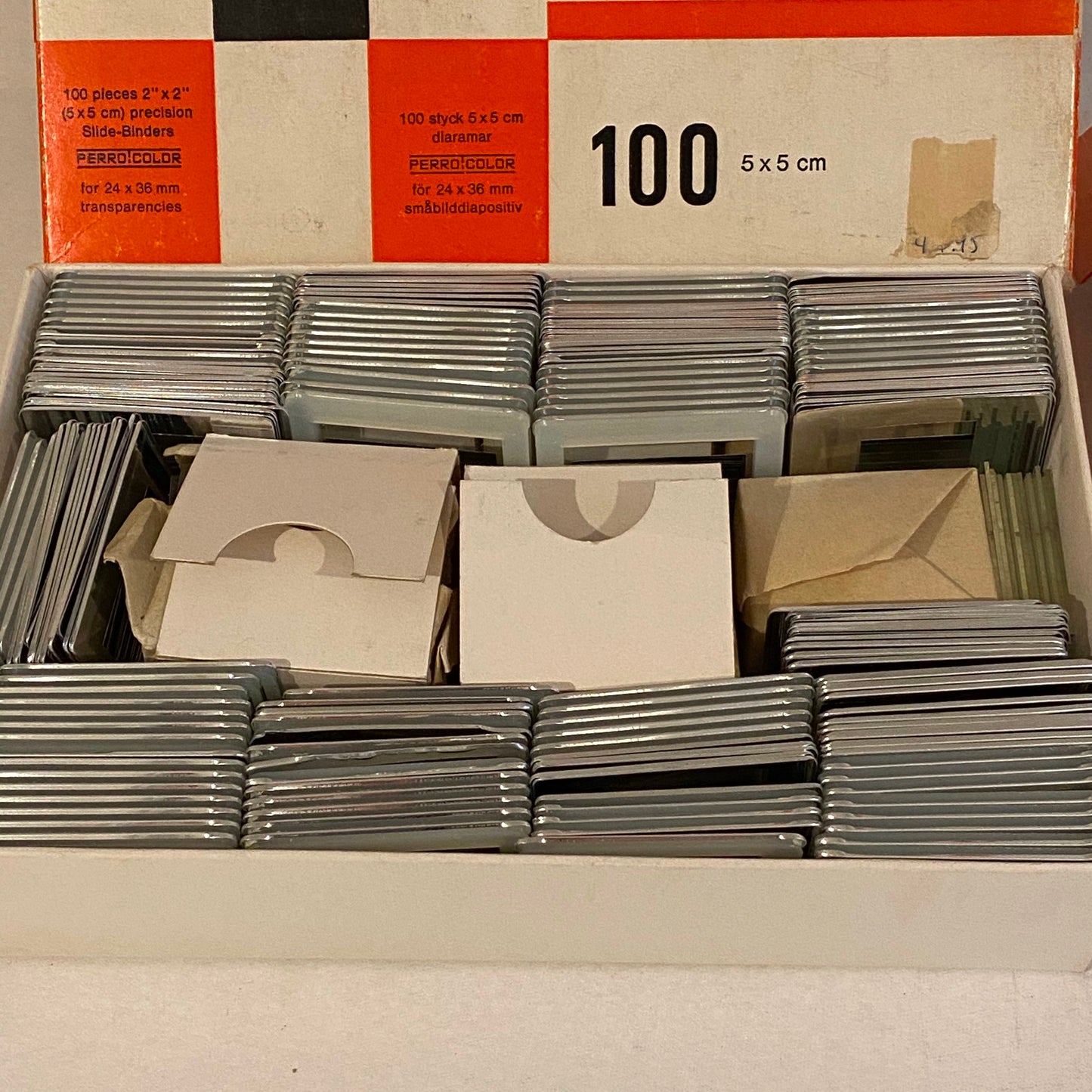 Perro Color 5x5 Slide Binders 100 (Used, Open Box) and ProLoc Slide Fastener