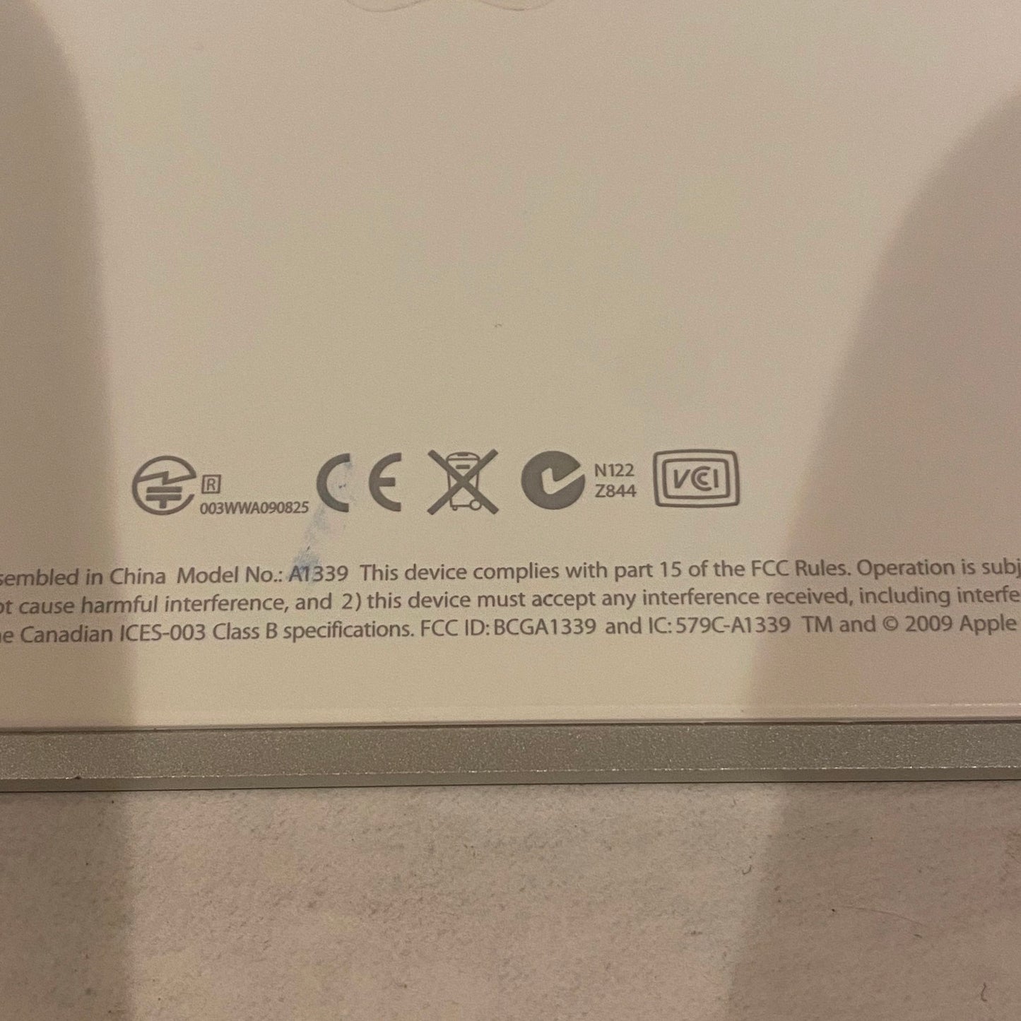 Parts or Repair Apple Magic Trackpad - A1339 - MC380Z/A