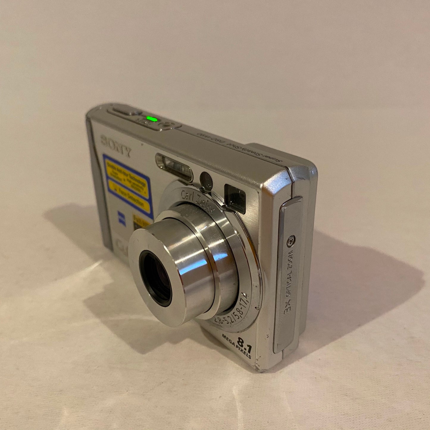 Silver Sony Cyber-shot 8.1 MP Digital Camera - DSC-W90