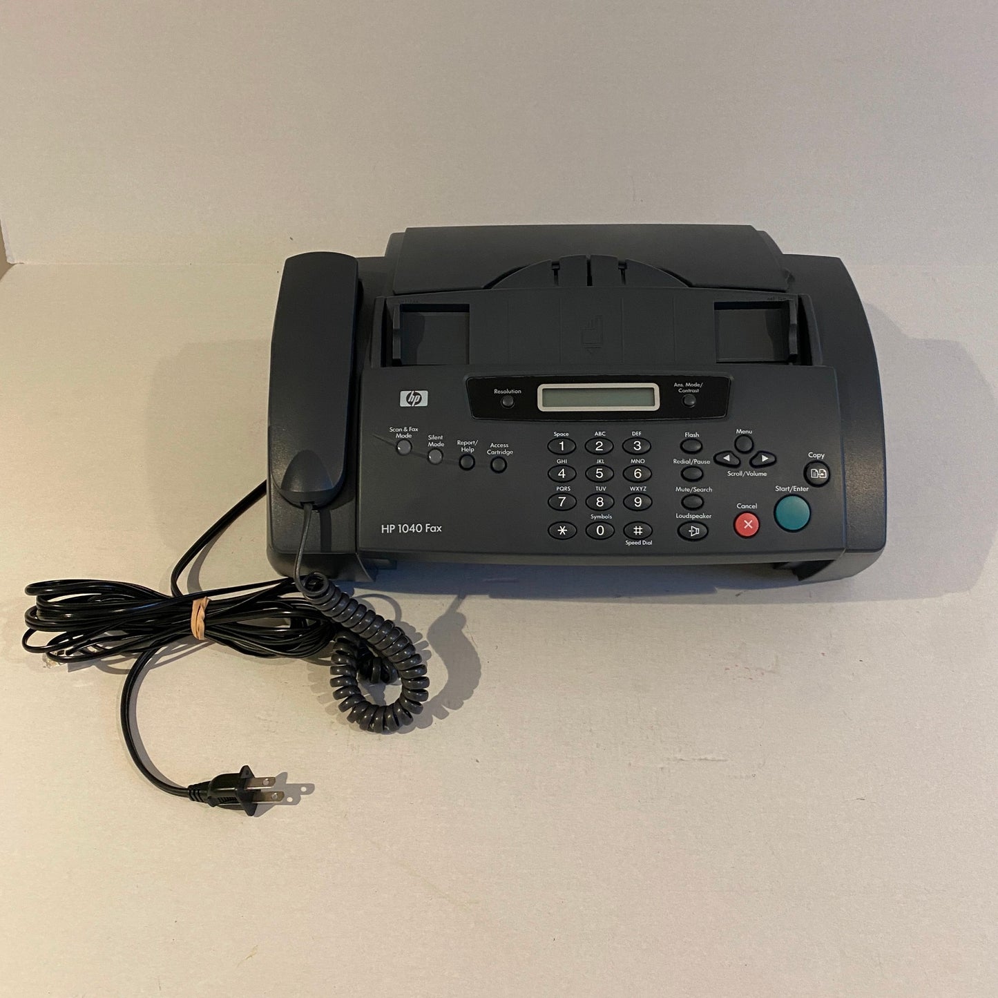 HP 1040 Inkjet Fax Machine with Built-in Telephone Handset - BW2123HH