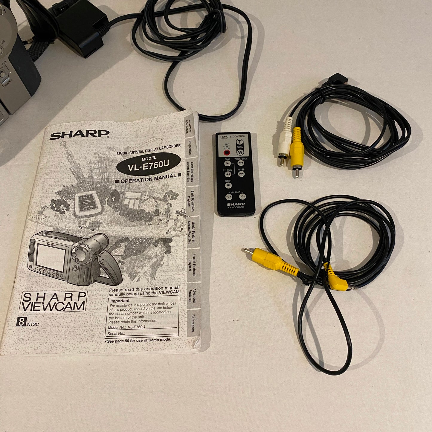 Sharp ViewCam LCD 8mm Analog Camcorder - VL-E760U