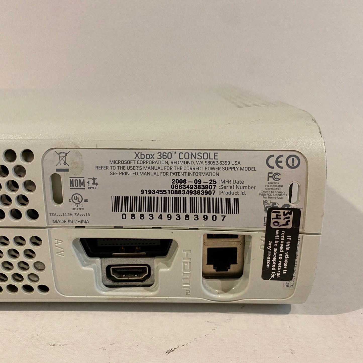 White Xbox 360 Console