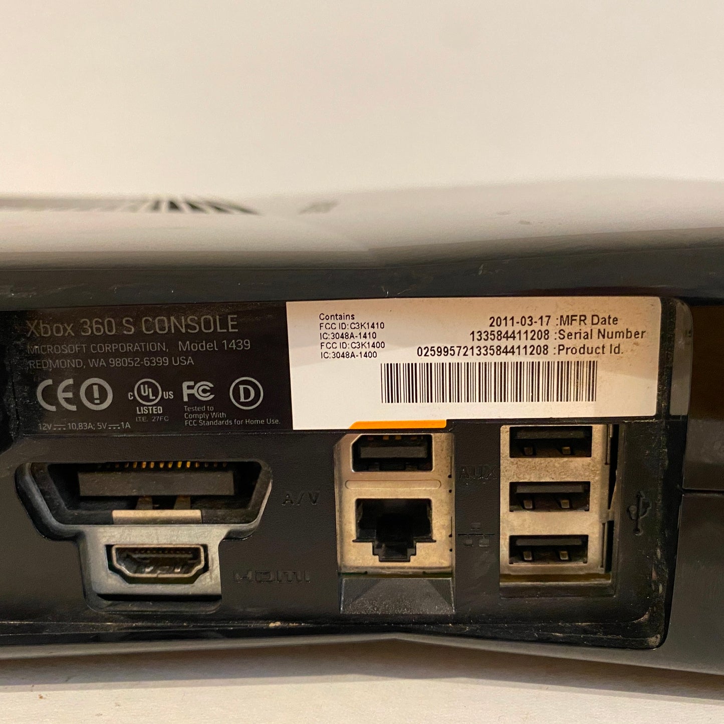 Black Xbox 360s Console