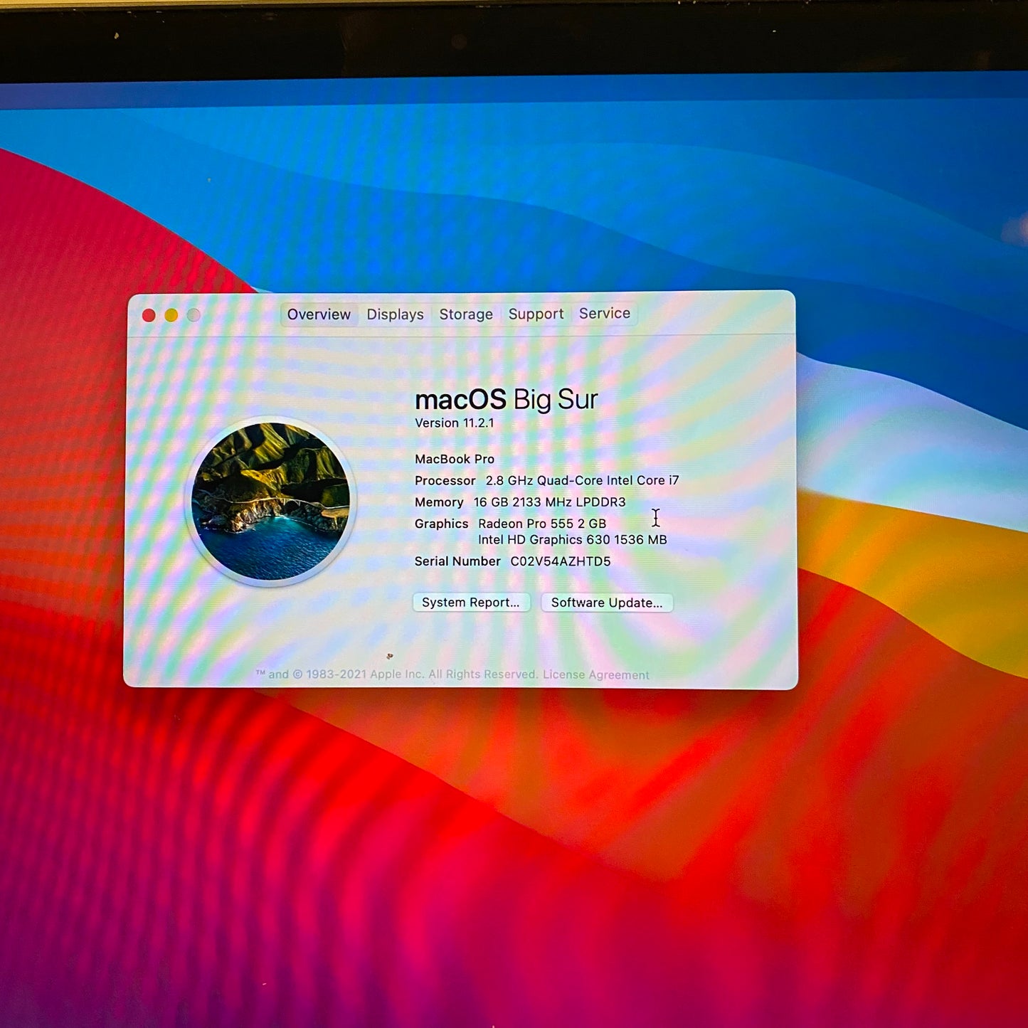 2017 15" Apple Macbook "Core i7" 2.8 Ghz 16GB RAM Pro Logic Board