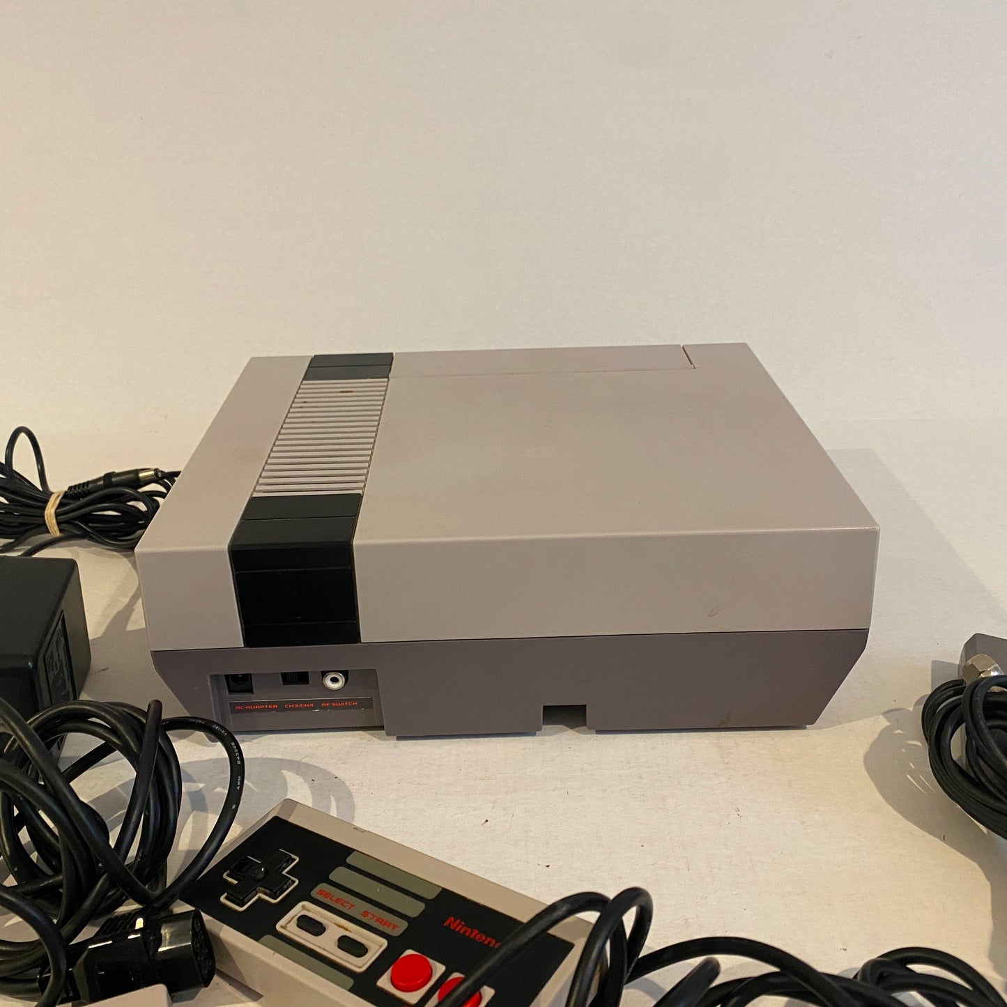 Original Nintendo NES Console with Two Controllers