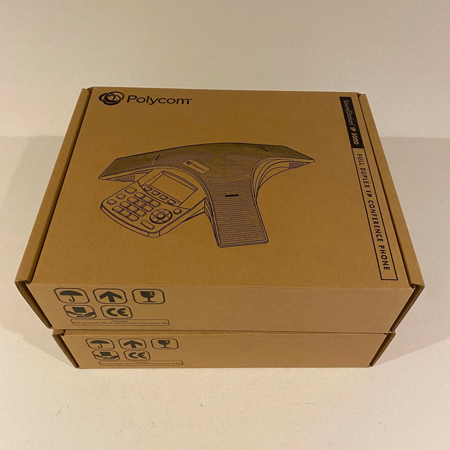 Lot of 2 Polycom SoundStation IP 5000 IP VOIP POE Phone - 2201-30900-001