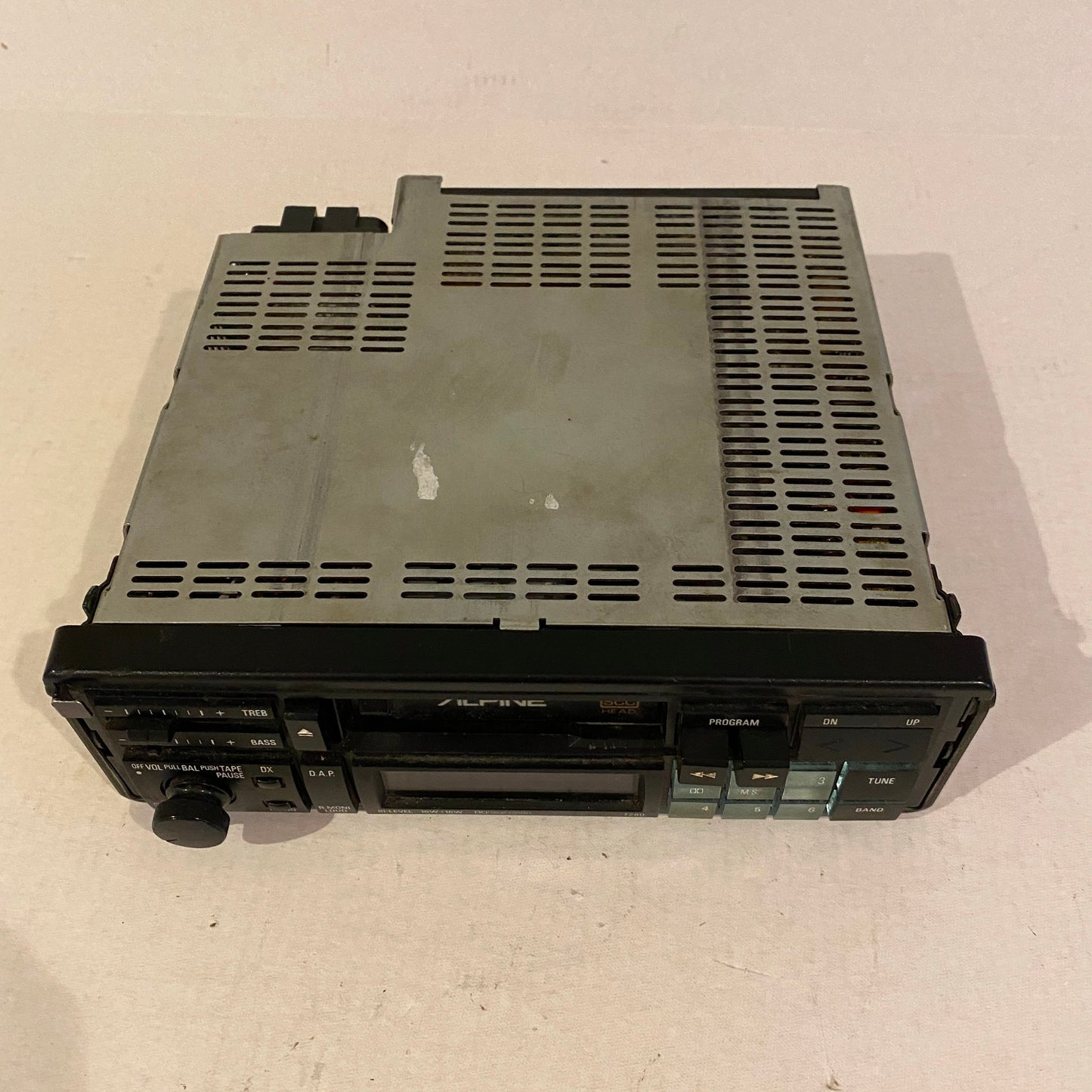 For parts or repair - Vintage Alpine Car Stereo Cassette Player - 7280S