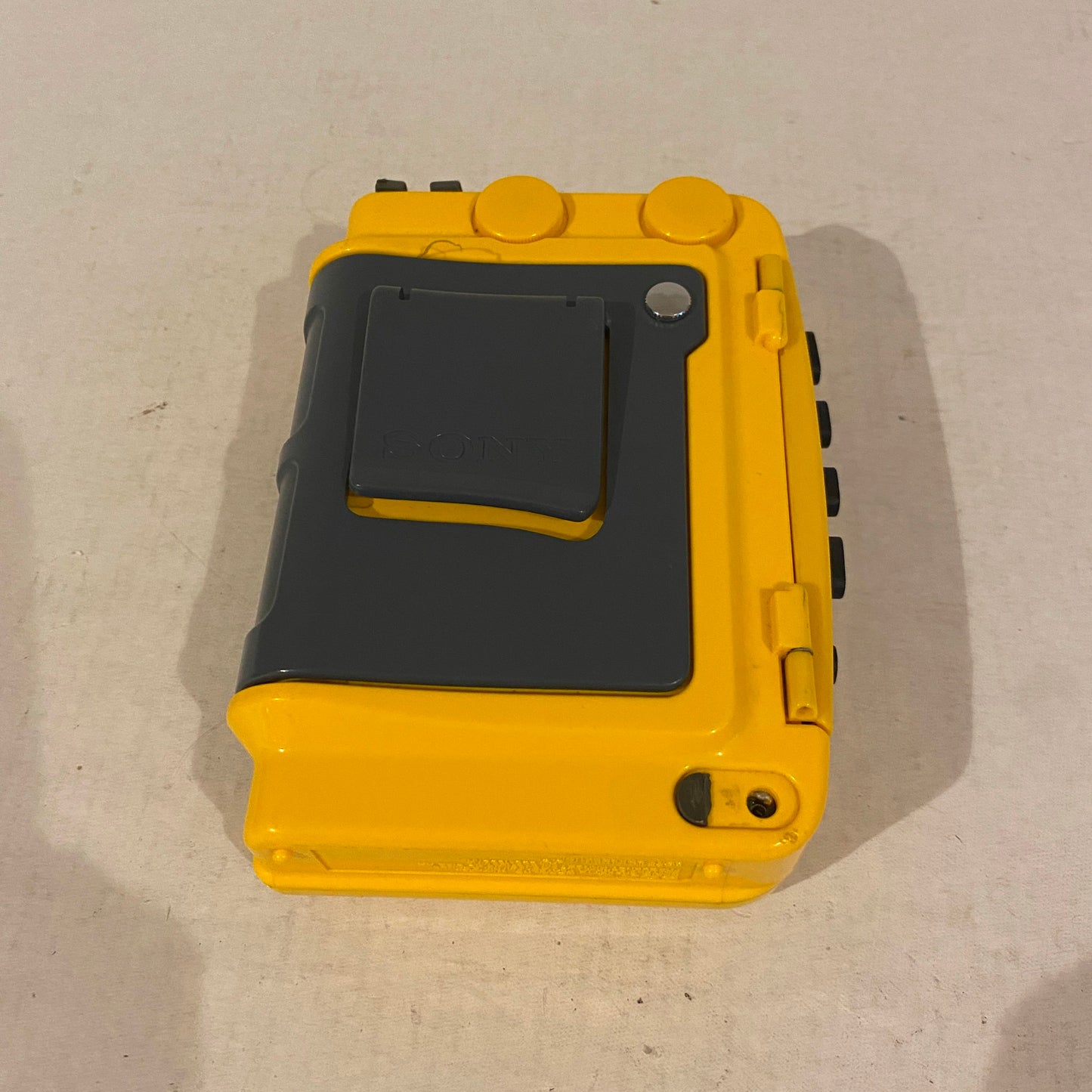 Yellow Sony Sports Walkman Radio - WM-AF54