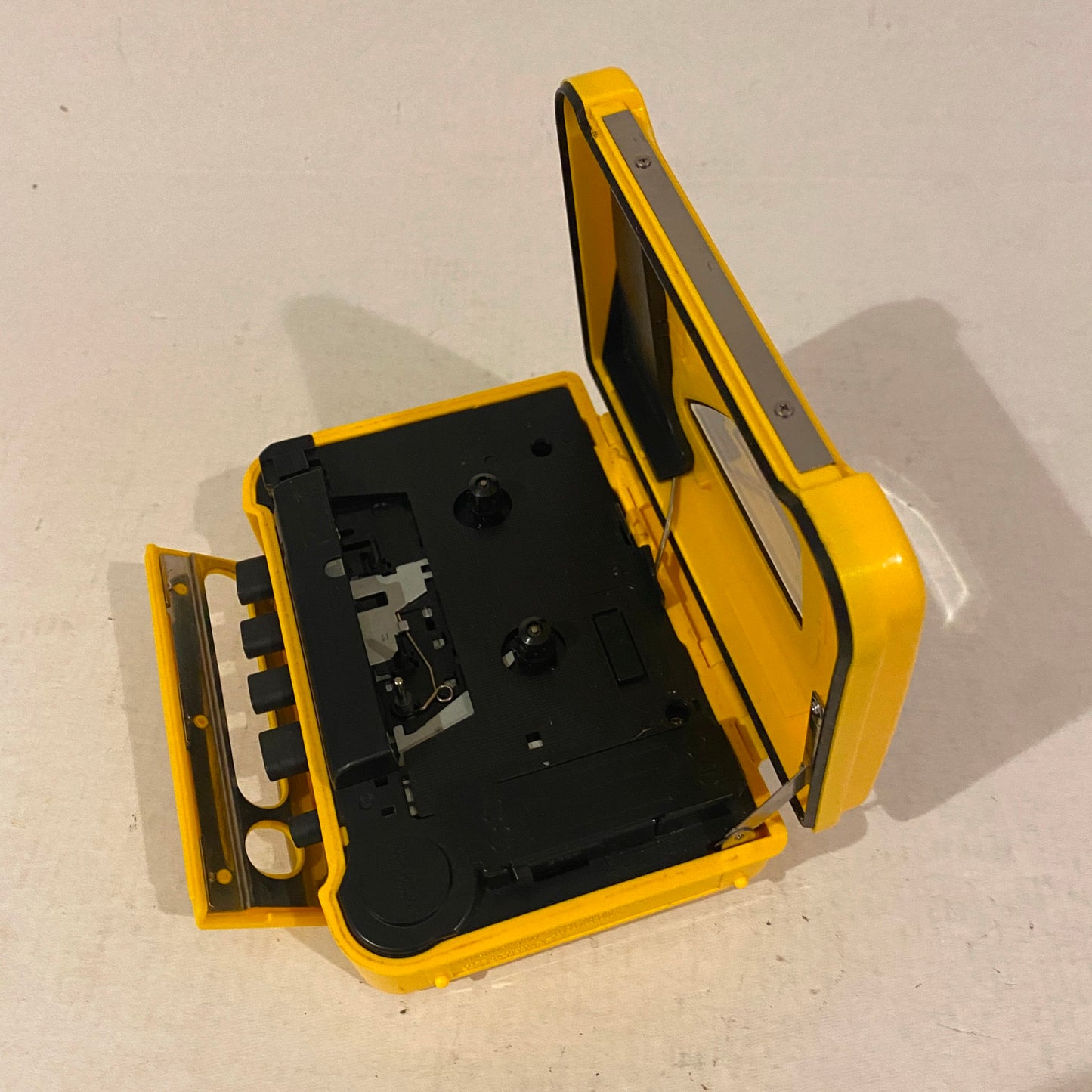 Yellow Sony Sports Walkman Radio - WM-AF54