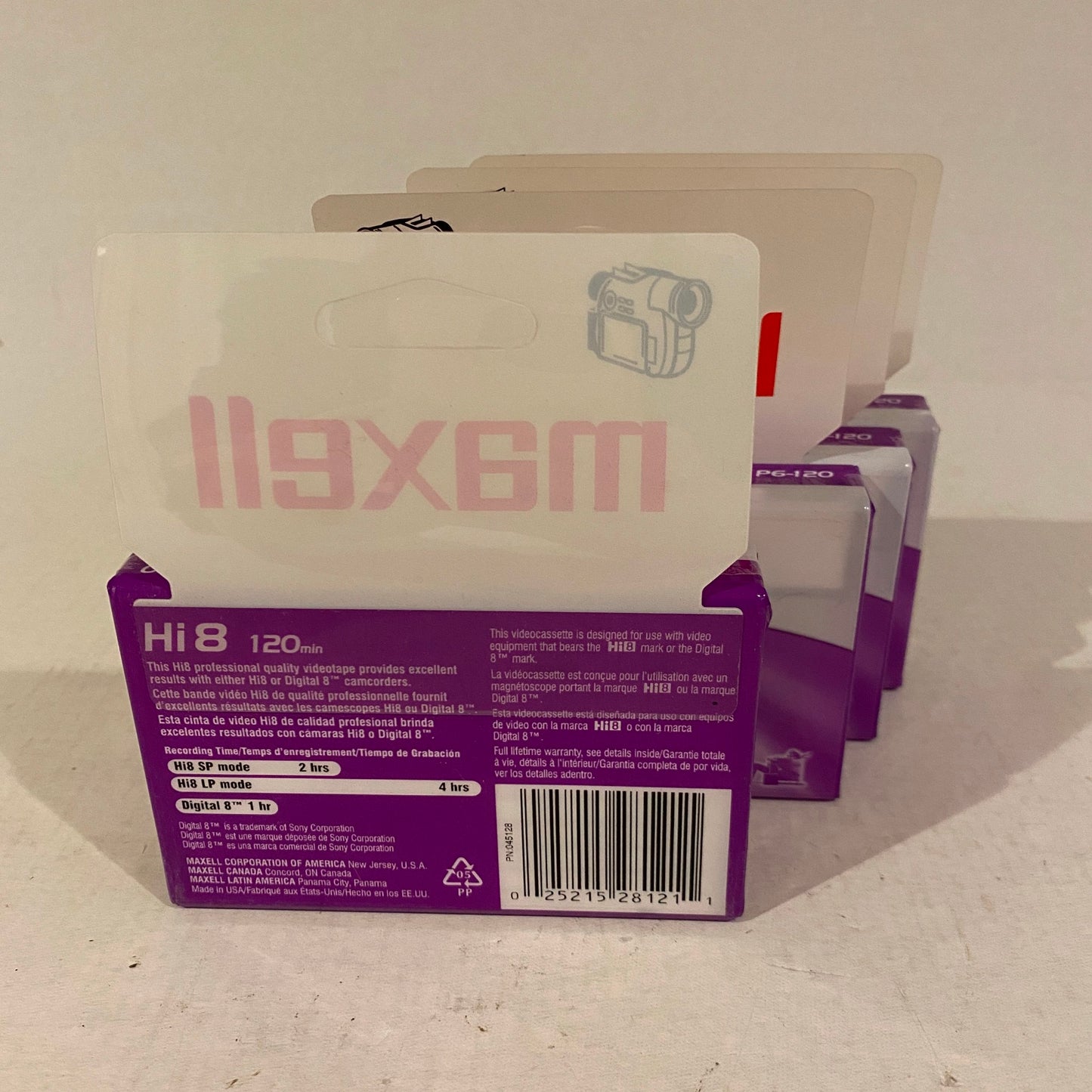 Lot of 4 Hi8 Digital 8 Tapes