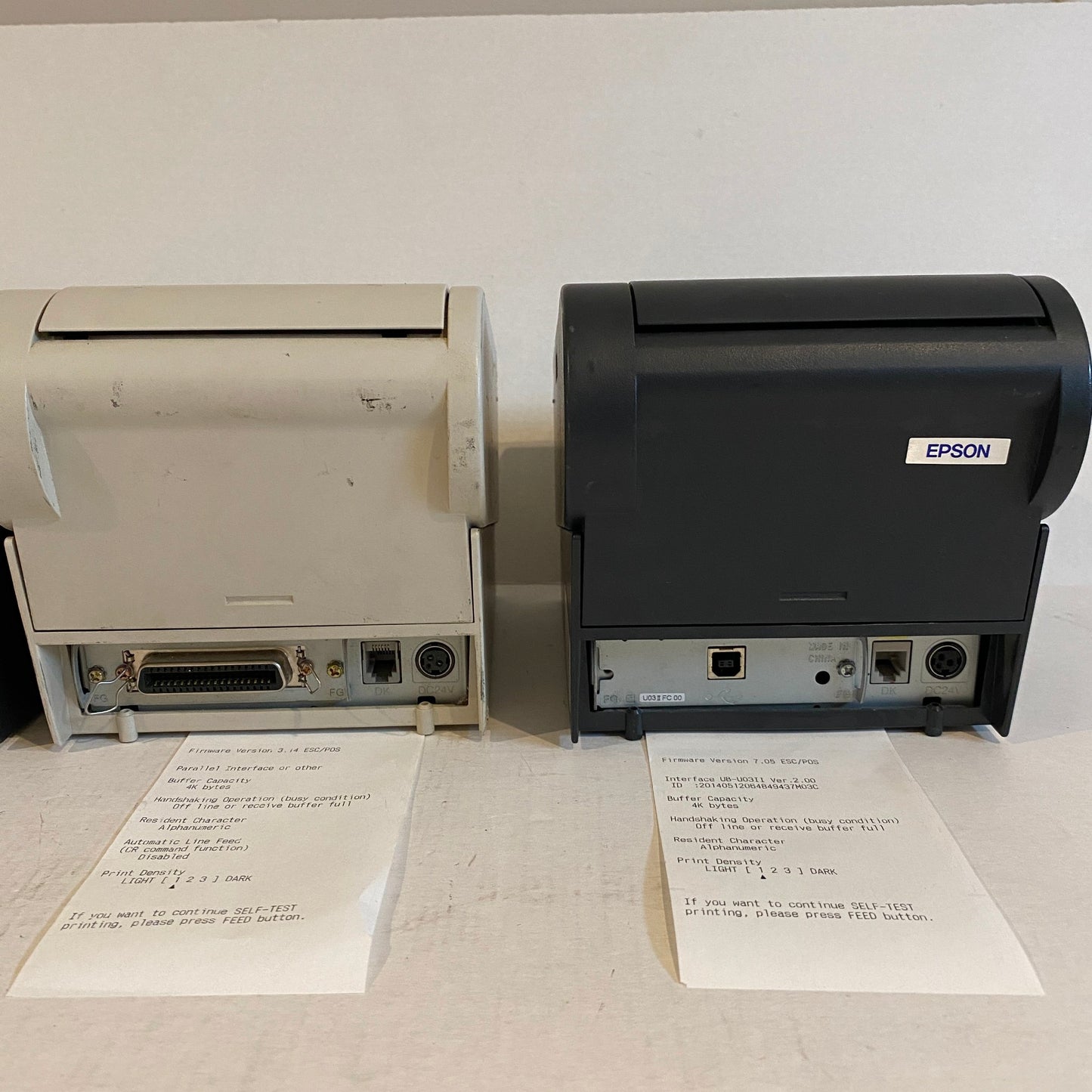 Lot of 4 Epson TM-T88ii Thermal Receipt Printers
