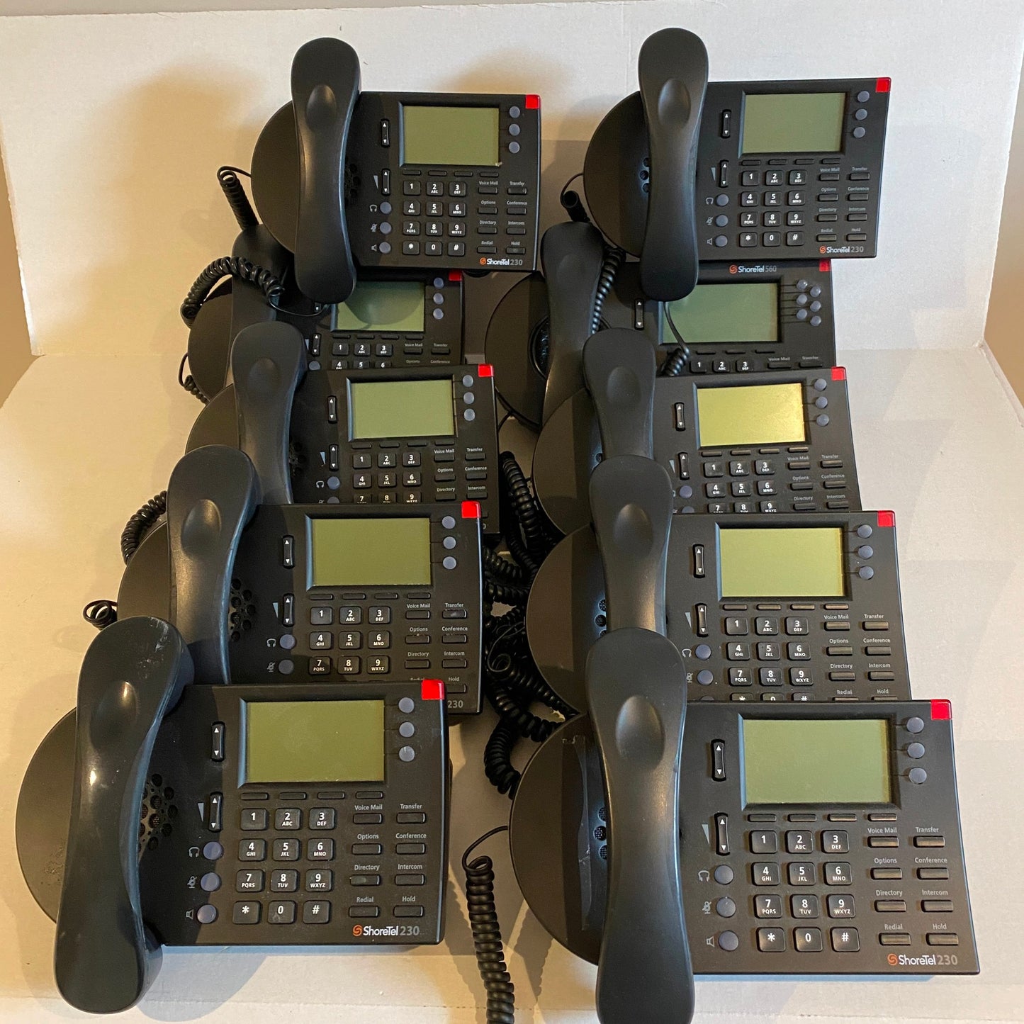 Lot of 9x ShoreTel 230 Phones and 1x Shoretel 560