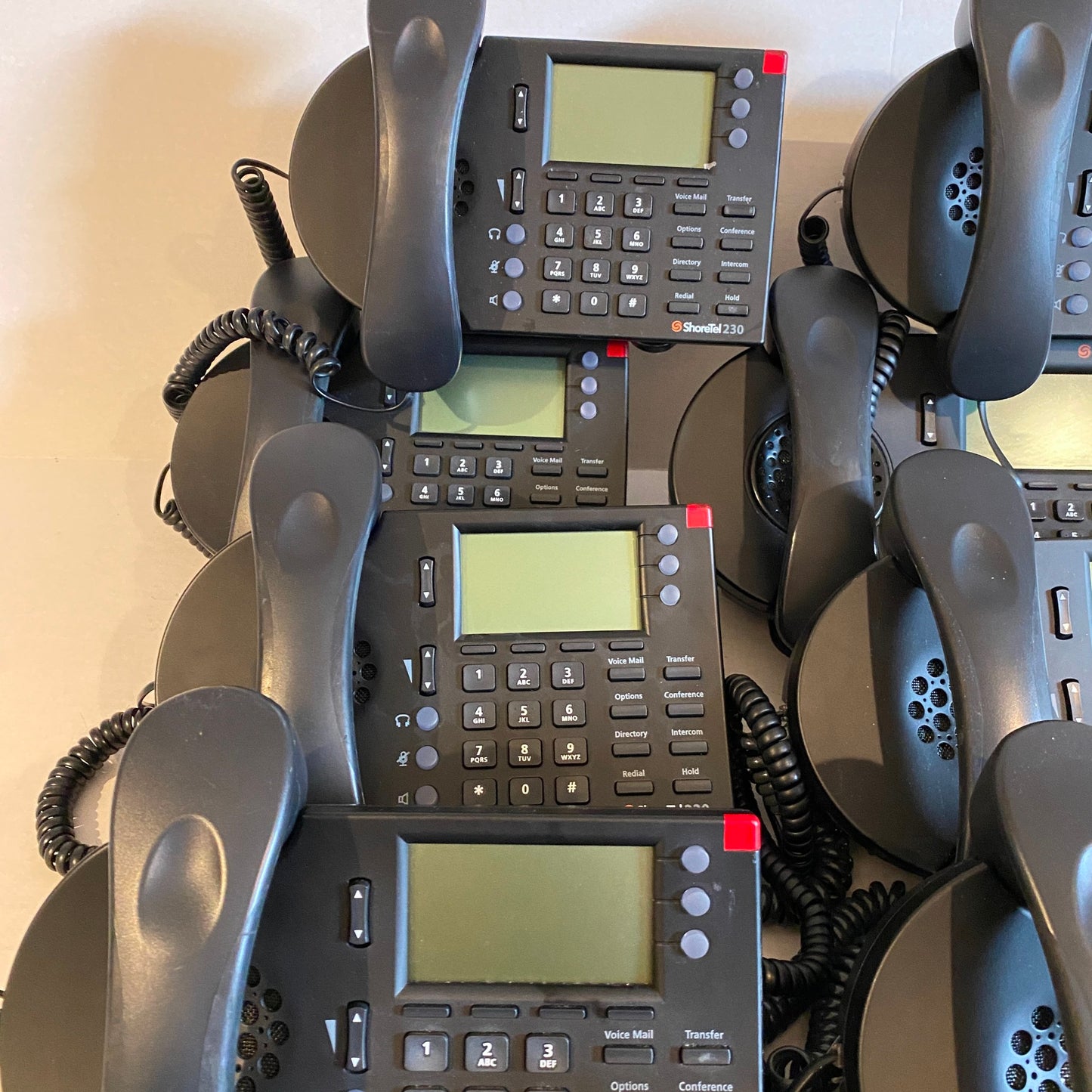 Lot of 9x ShoreTel 230 Phones and 1x Shoretel 560