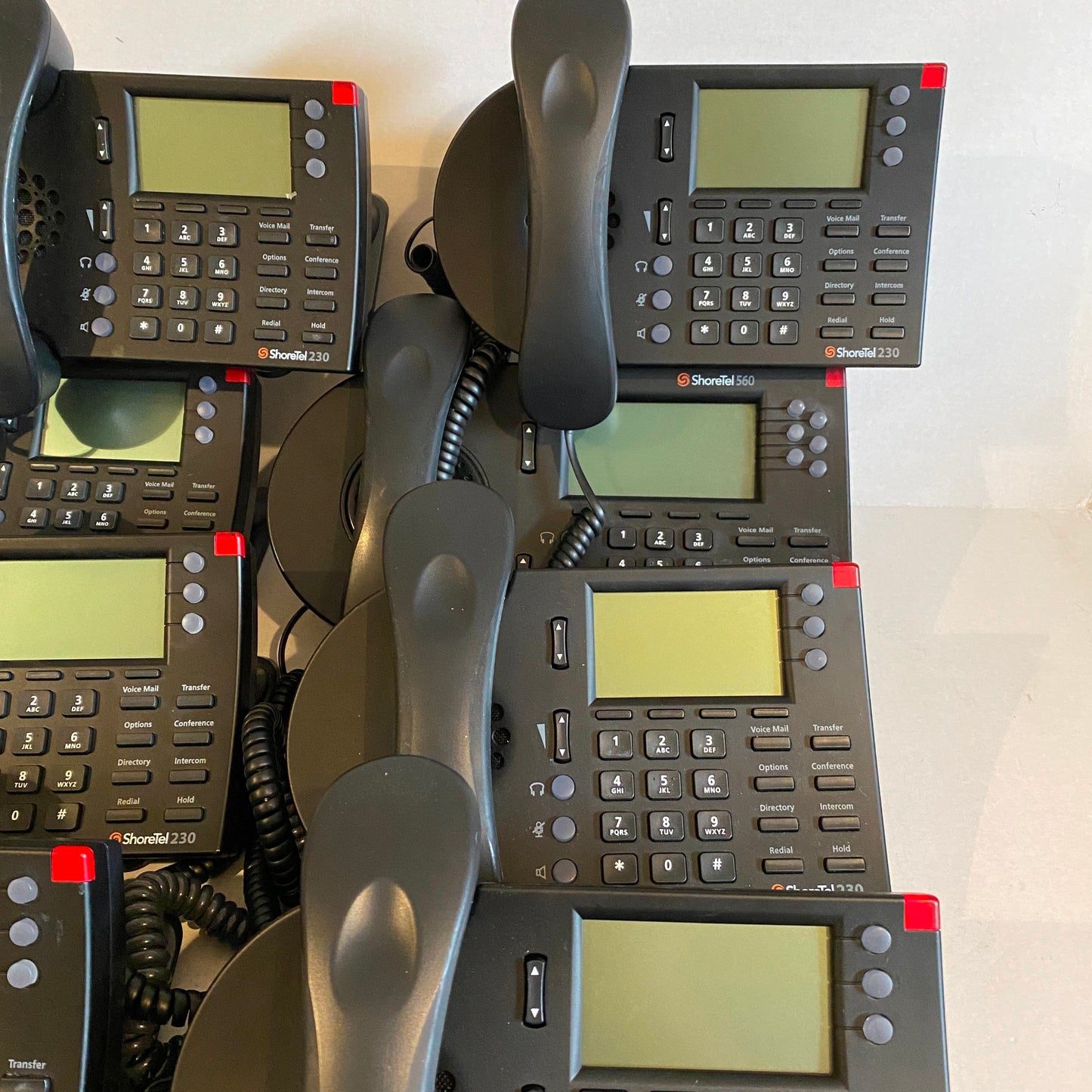 Lot of 9x ShoreTel 230 Phones and 1x Shoretel 560