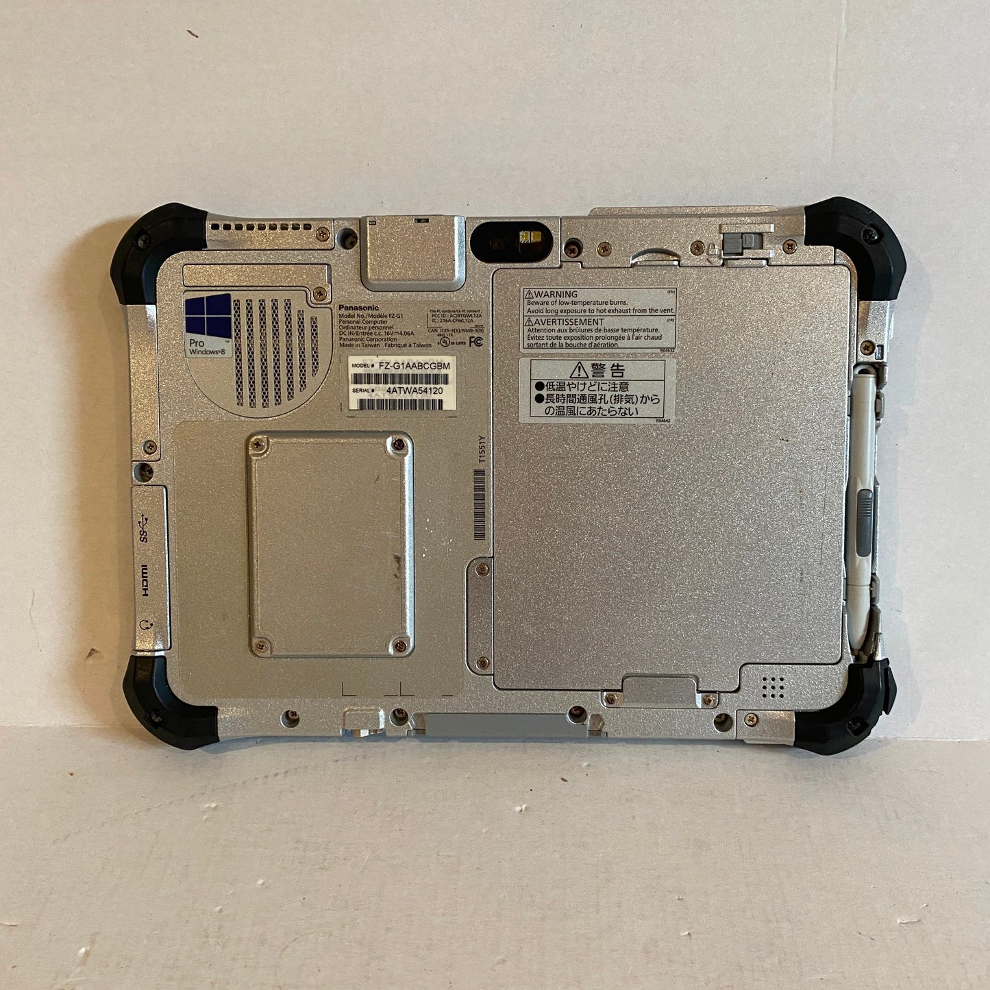 Panasonic ToughPad Tablet Computer i5-3437U @1.90Ghz 120 GB HDD 4GB RAM - FZ-G1