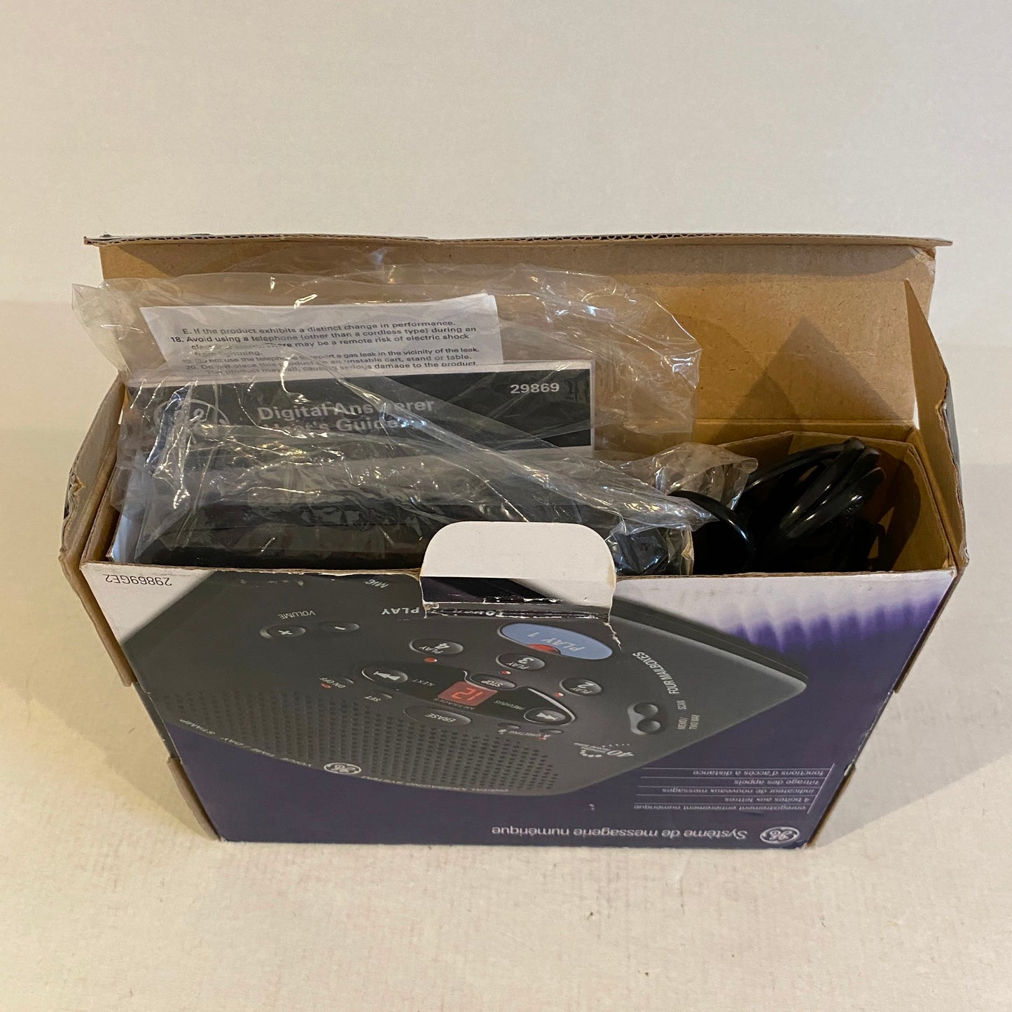 GE Digital Messaging System W/ Four (4) Mailboxes - GE 29869G