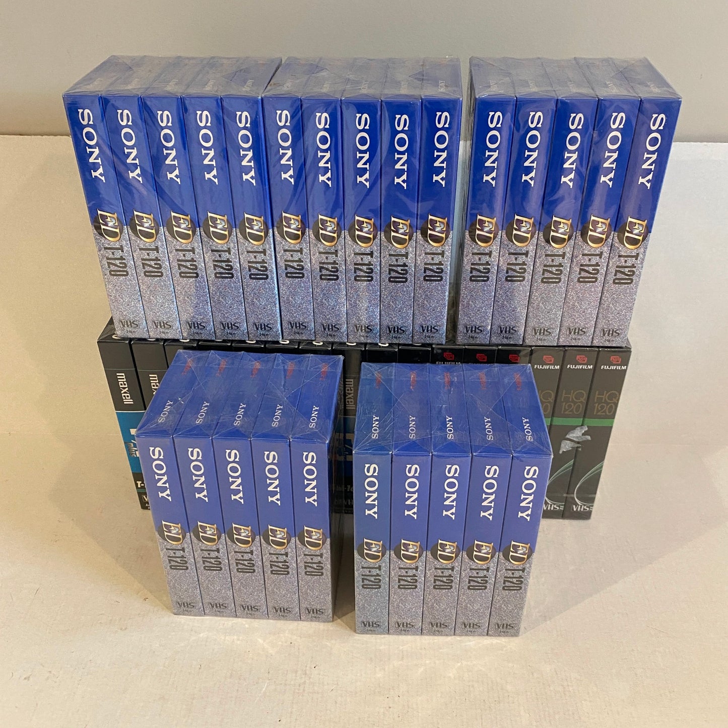 Lot of 41 Blank Sealed VHS Tapes