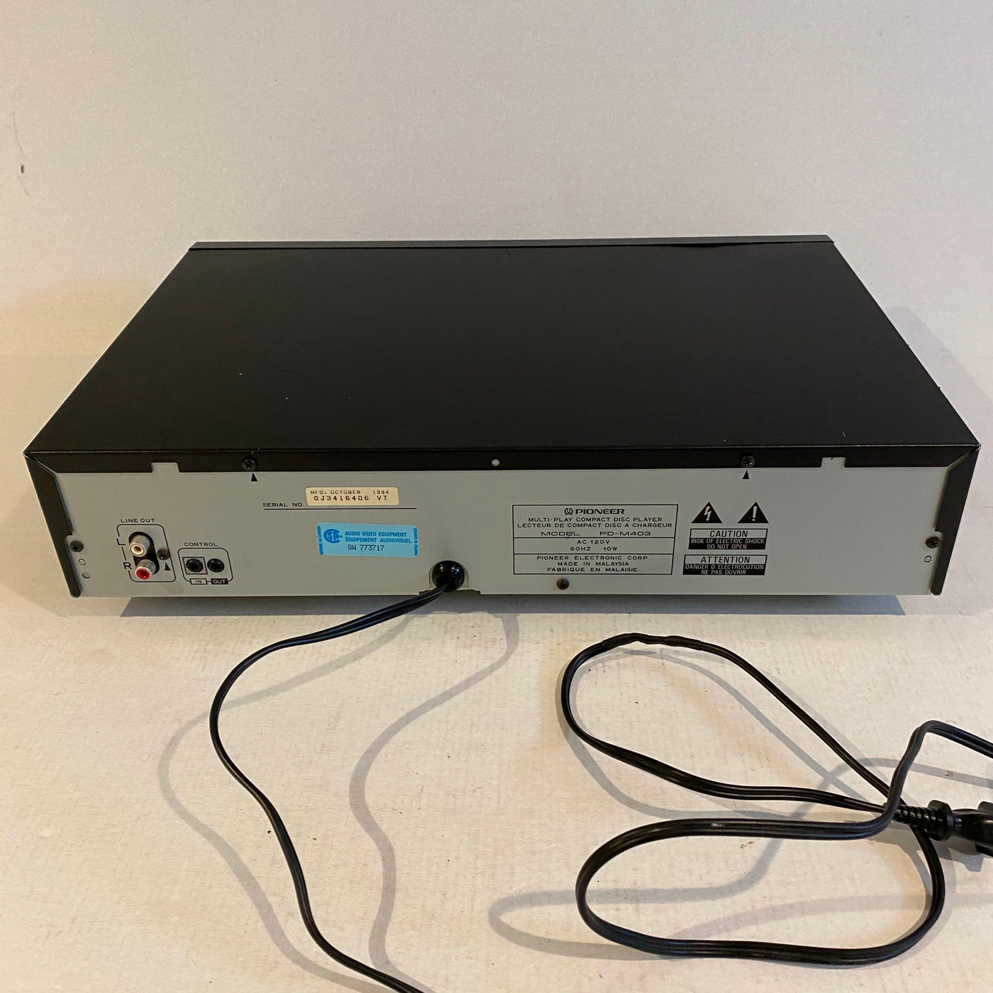 Vintage Pioneer 6 Disc CD Player - PD-M403