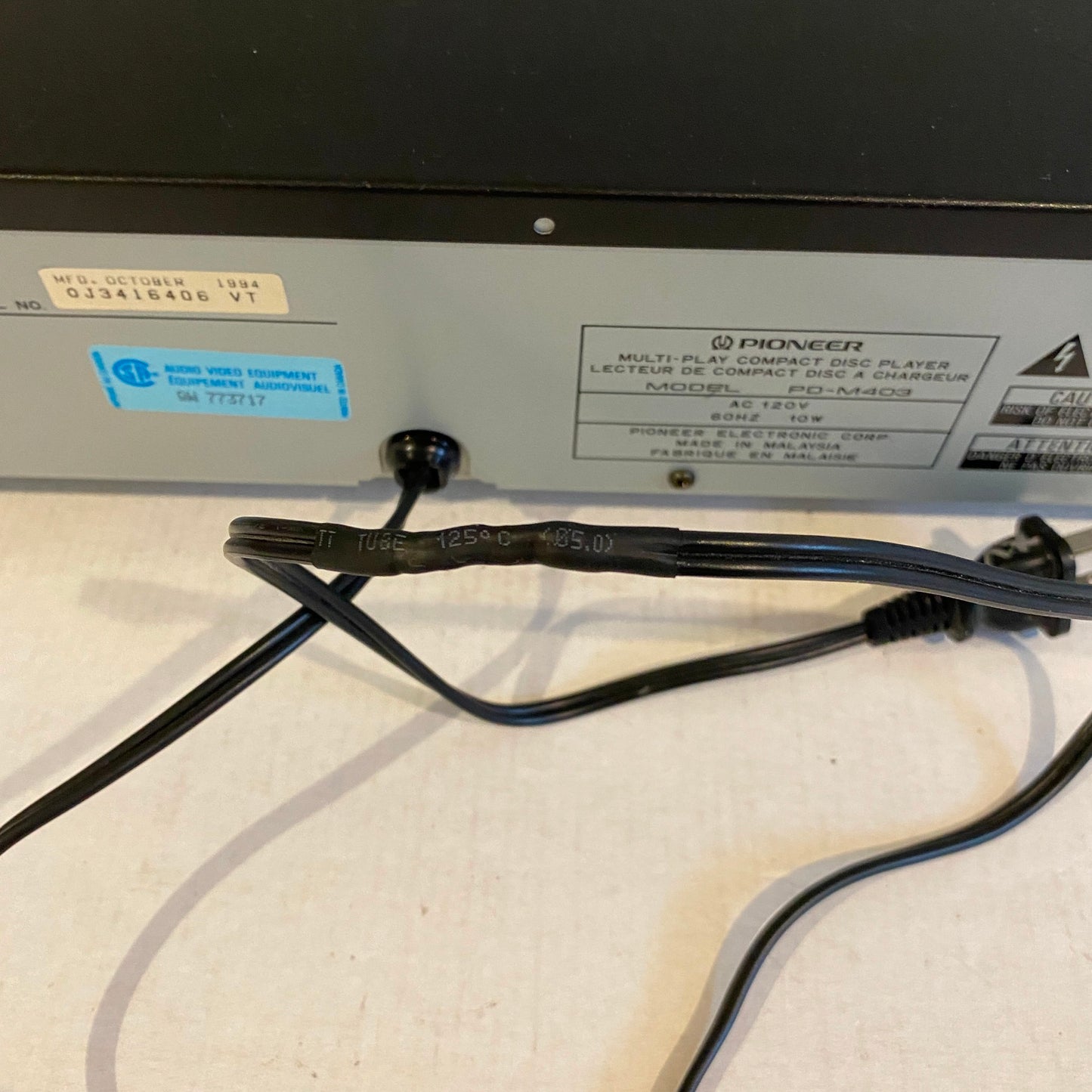 Vintage Pioneer 6 Disc CD Player - PD-M403