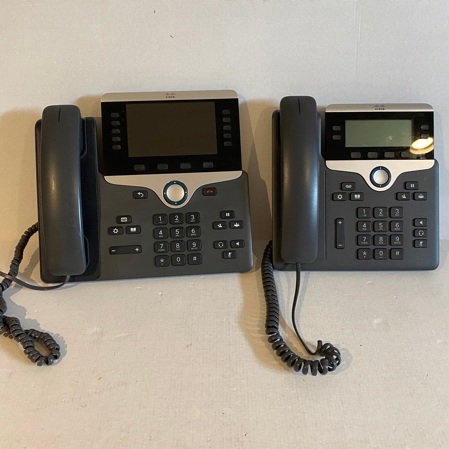 Mixed Lot of 12 - 10 Cisco CP-7841 and 2 CP-8841 Phone and Handsets - no stands