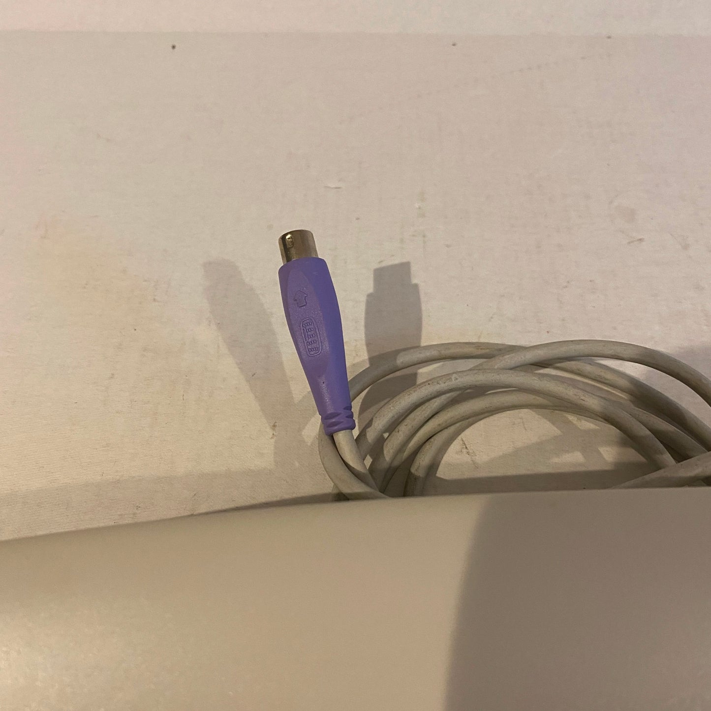 Vintage Logitech PS2 Keyboard Palmrest and Rollerball Mouse Set