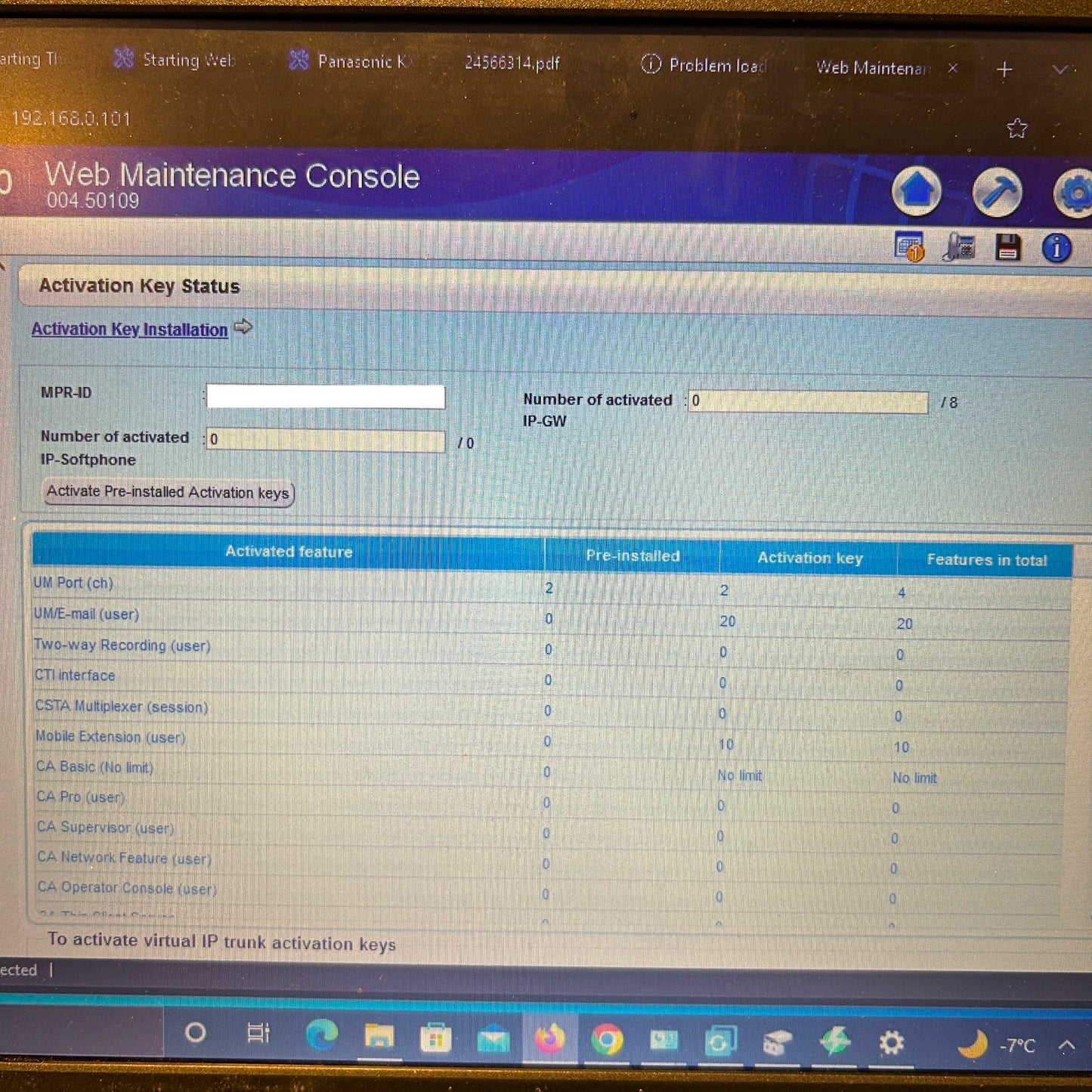 Panasonic KX-NS700 IP PBX Compact Hybrid Communication Platform