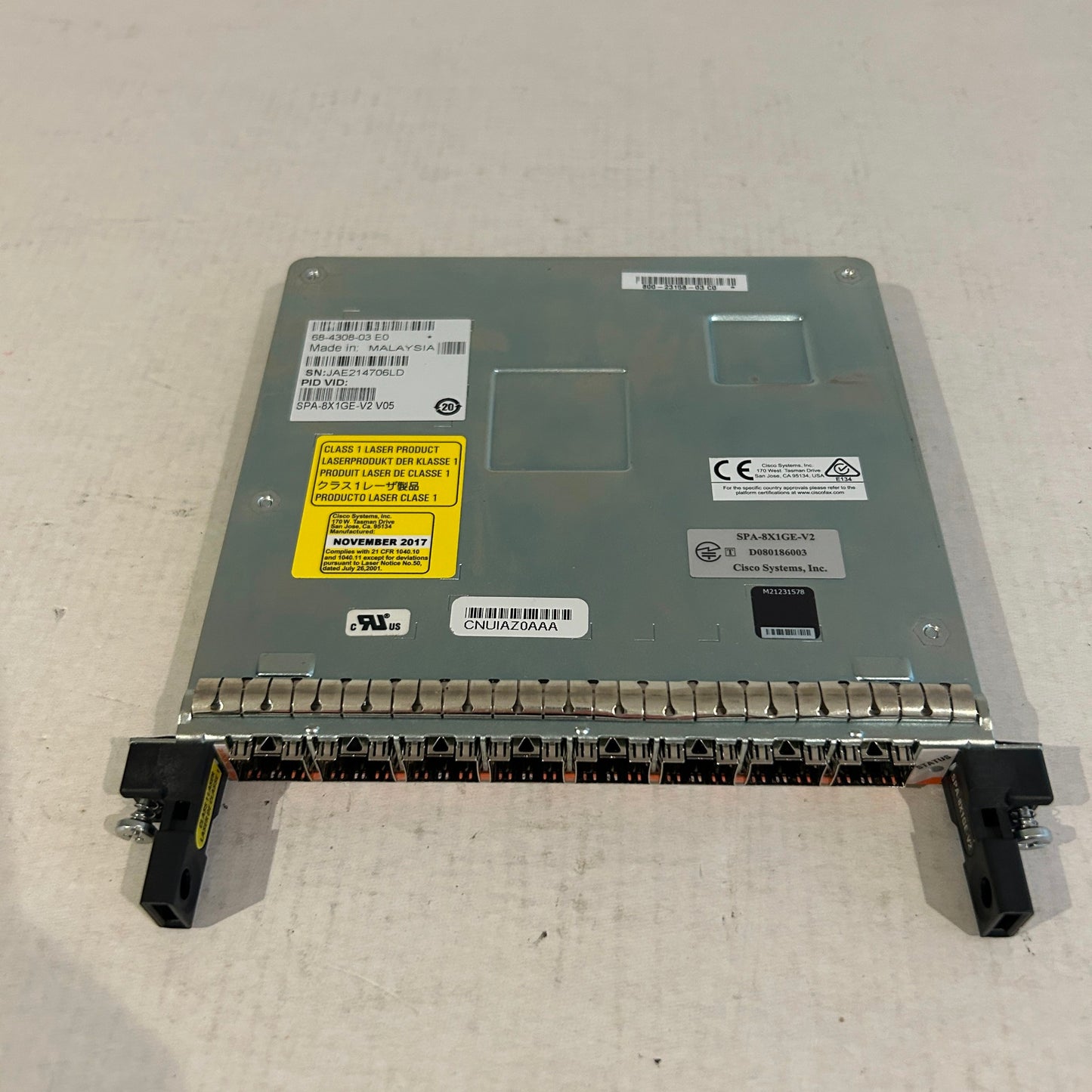 Cisco 8-Port Gigabit Ethernet Shared Port Adapter SPA - SPA-8X1GE-V2