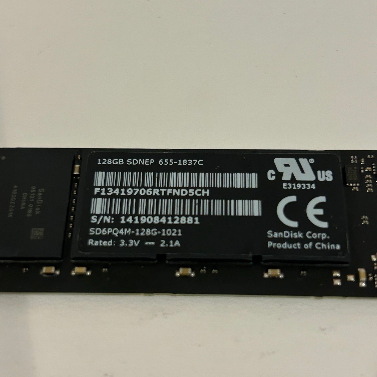 OEM Apple 128GB Custom Blade SSD - 655-1837c
