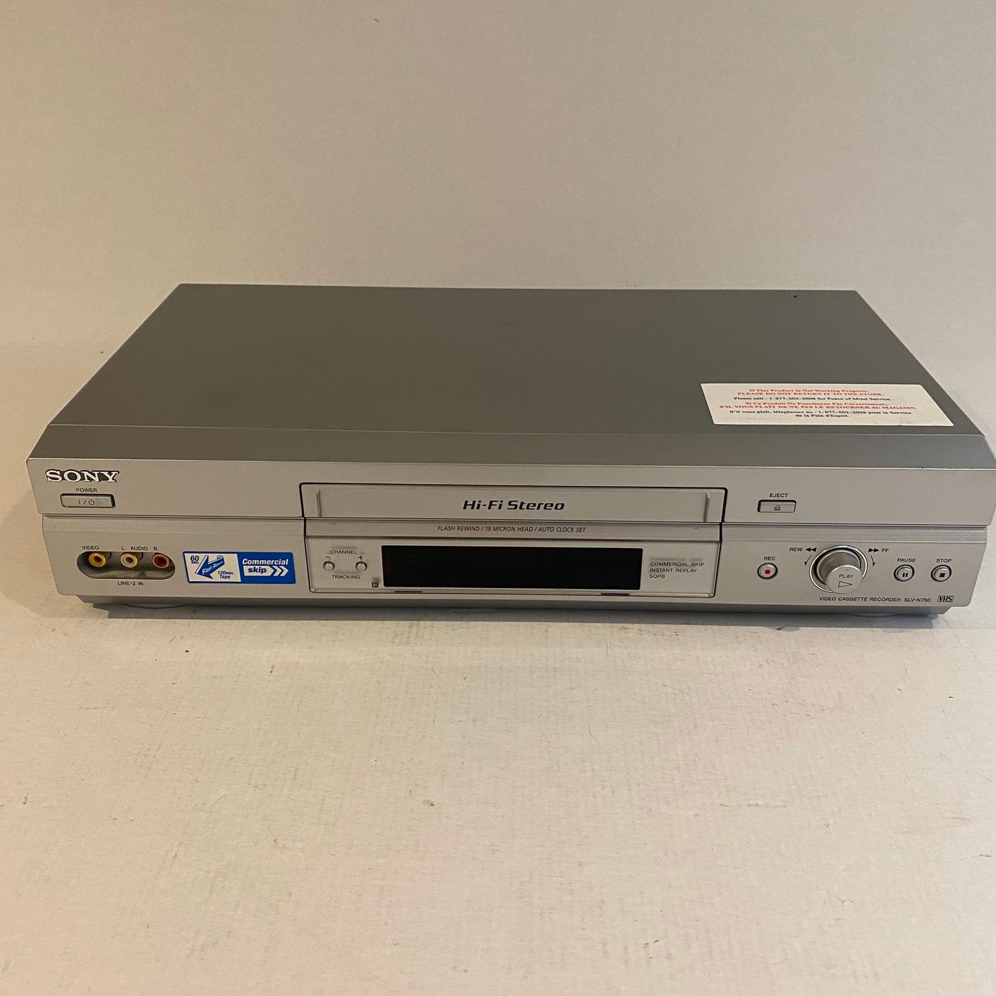 Sony VCR VHS Player & Recorder no Remote - SLV-N750