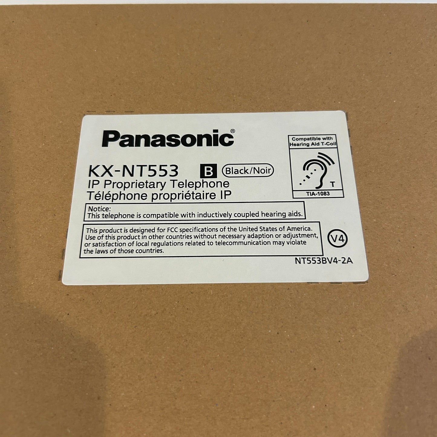 New Panasonic 24-Button Black IP POE Speakerphone - KX-NT553