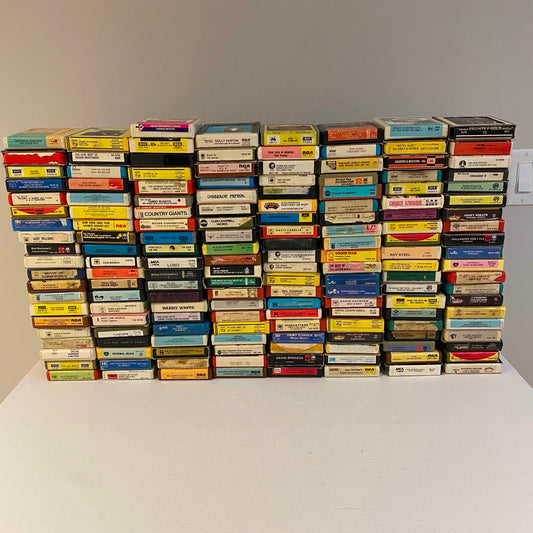 Mixed Lot of 160 8-Track Tapes