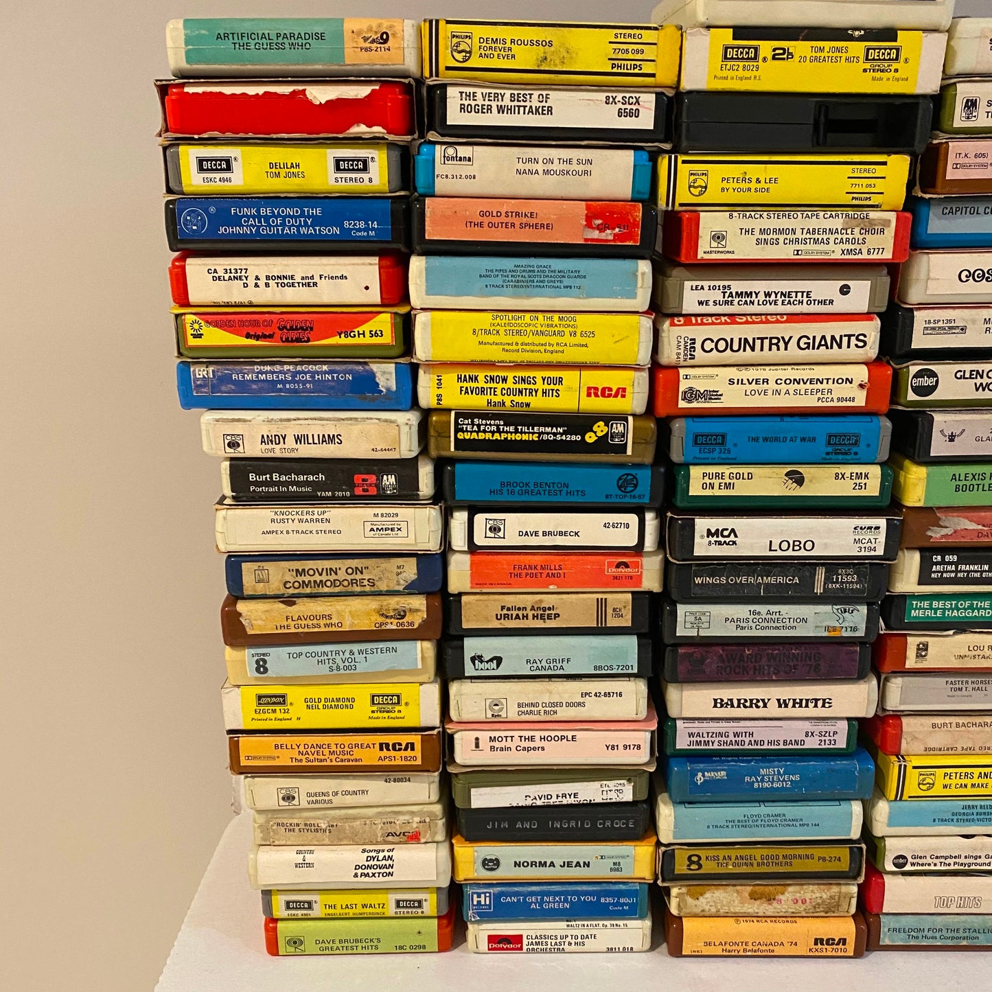 Mixed Lot of 160 8-Track Tapes