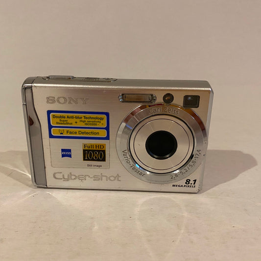 Silver Sony Cyber-shot 8.1 MP Digital Camera - DSC-W90
