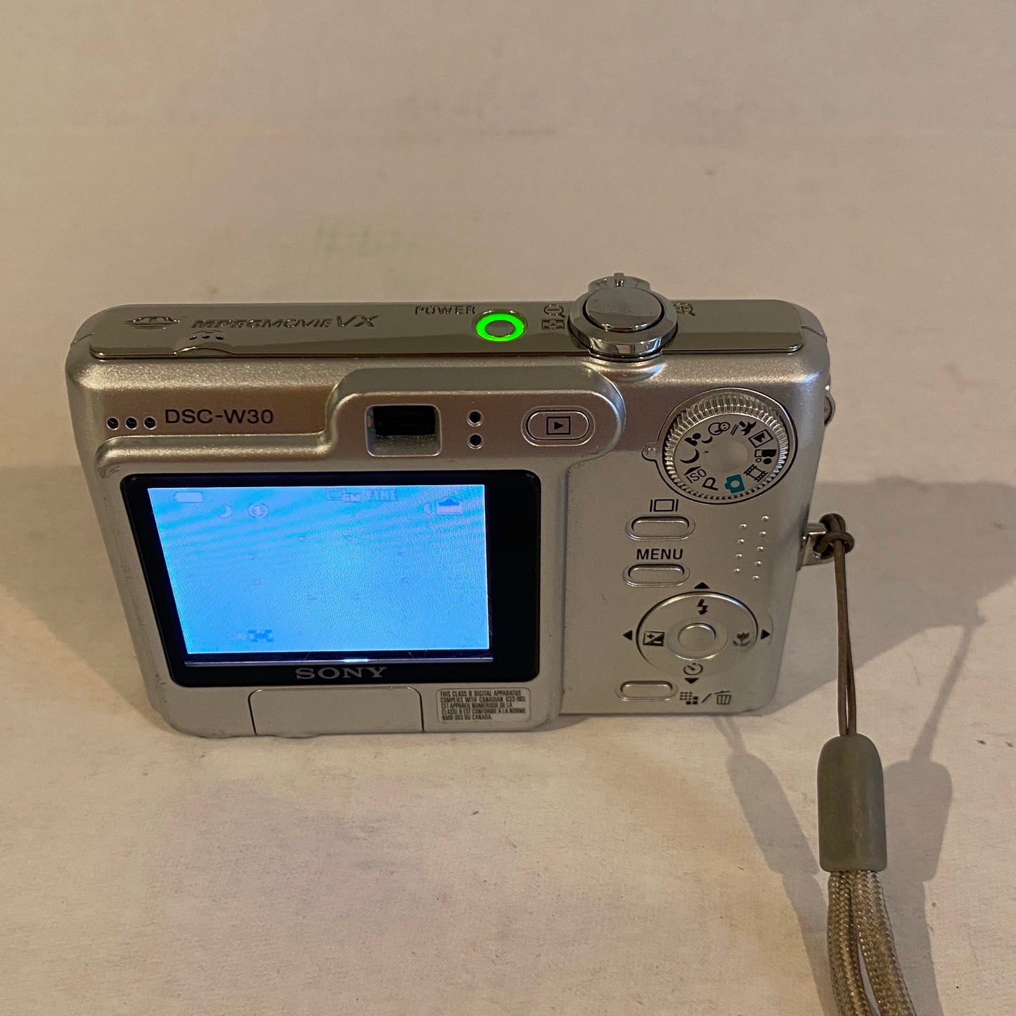 Silver Sony Cyber-shot 6 MP Digital Camera - DSC-W30