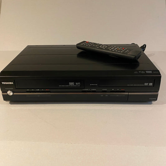 Toshiba Hi-Fi VCR & DVD Recorder with Slightly Damaged Remote - D-VR7