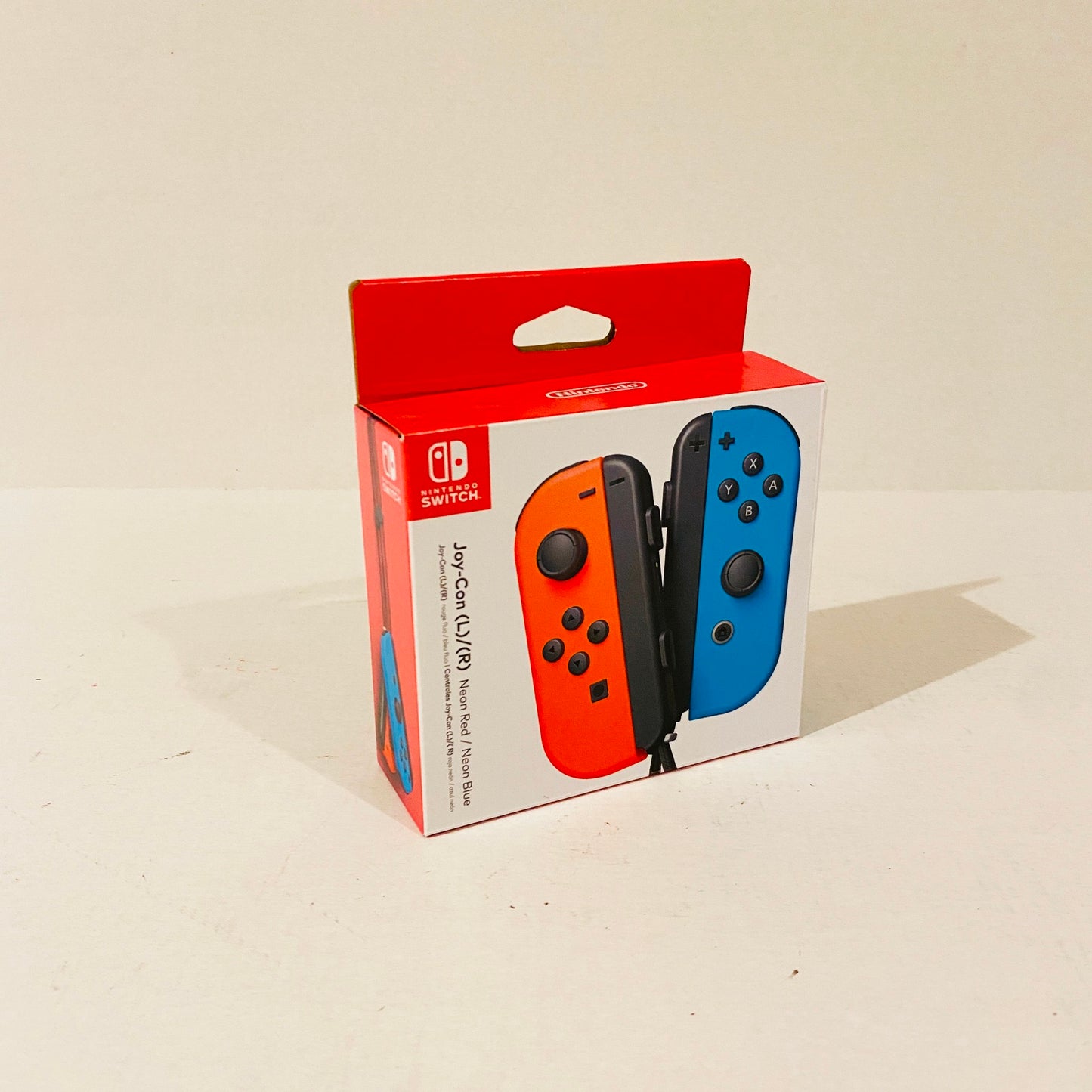 Nintendo Switch Left and Right JoyCons Controllers - Neon Red/Neon Blue