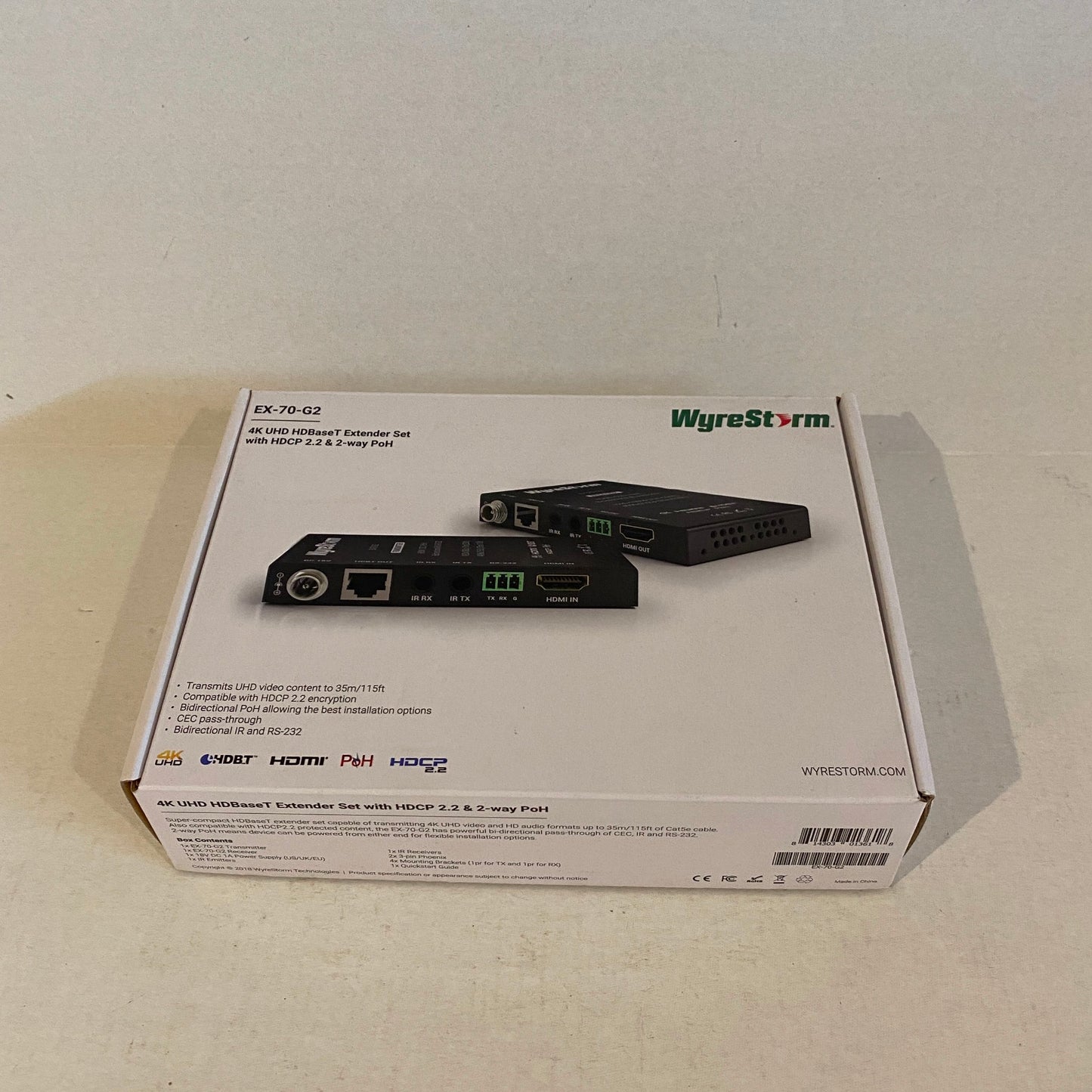 Wyrestorm Technologies 4K UHD HDbase 4K UHD Video Extender Set - EX-70-G2