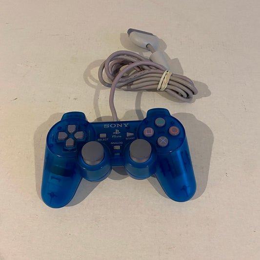 Blue Sony Playstation PS1 Analog Controller