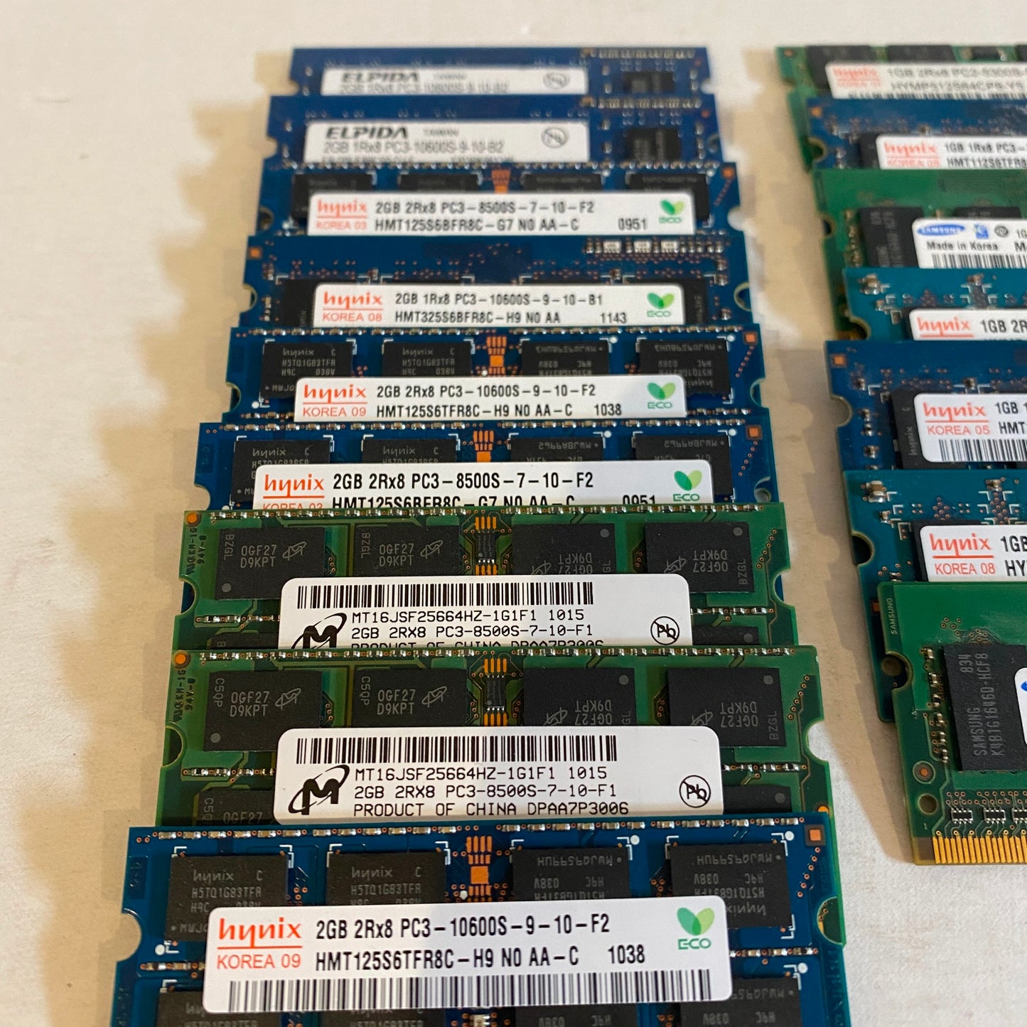 Mixed Brand Lot 23 Laptop RAM Modules - Samsung, Hyinx, Corsair, Micron