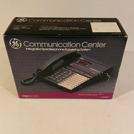 Vintage GE ProSeries Communication Center Phone and Answering Machine - 2-9980