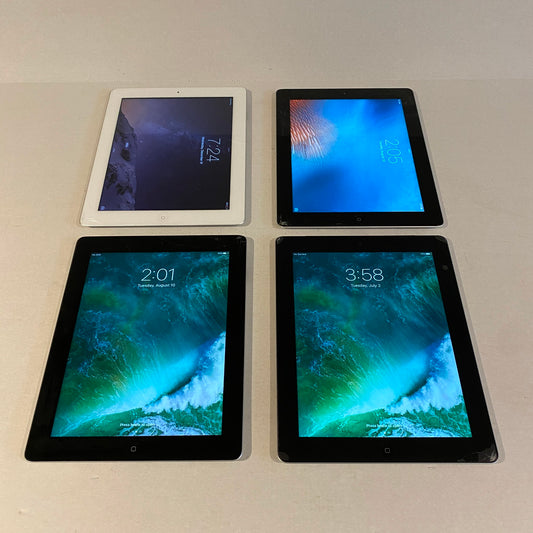 Parts or Repair - 32GB Apple 4th Gen / iPad 2 - Lot of 4