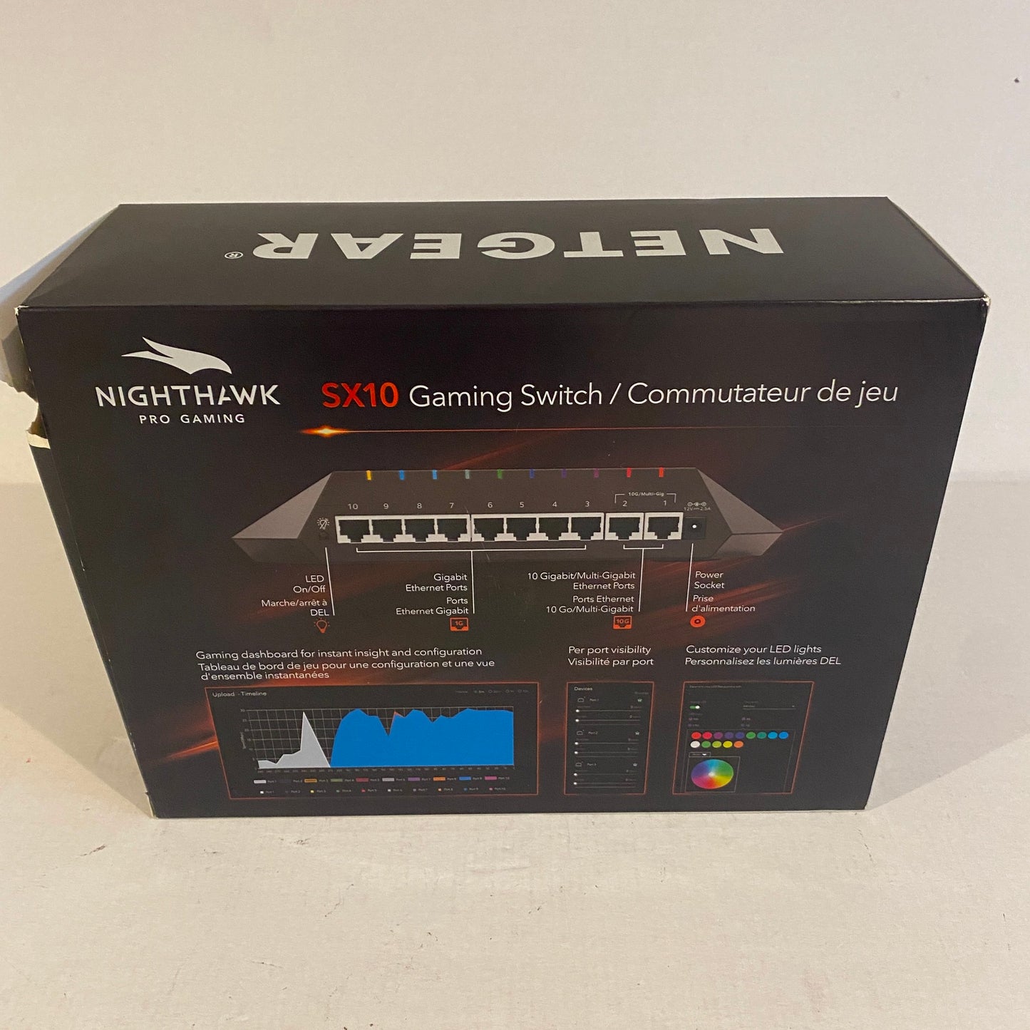 Netgear Nighthawk SX10 10-Gigabit/Multi-Gigabit Gaming Switch