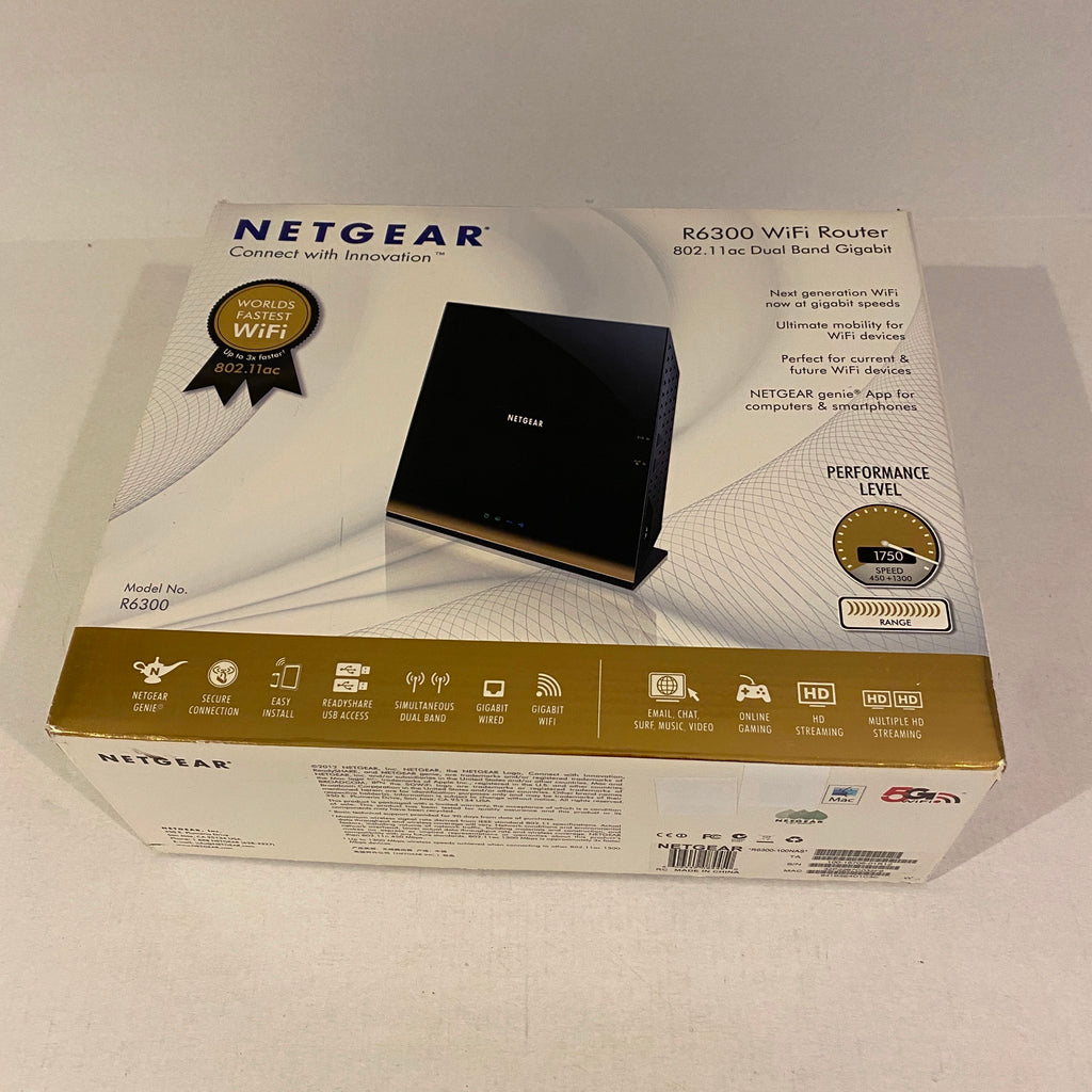 Netgear 802.11ac Dual Band Gigabit Wifi Router - R6300