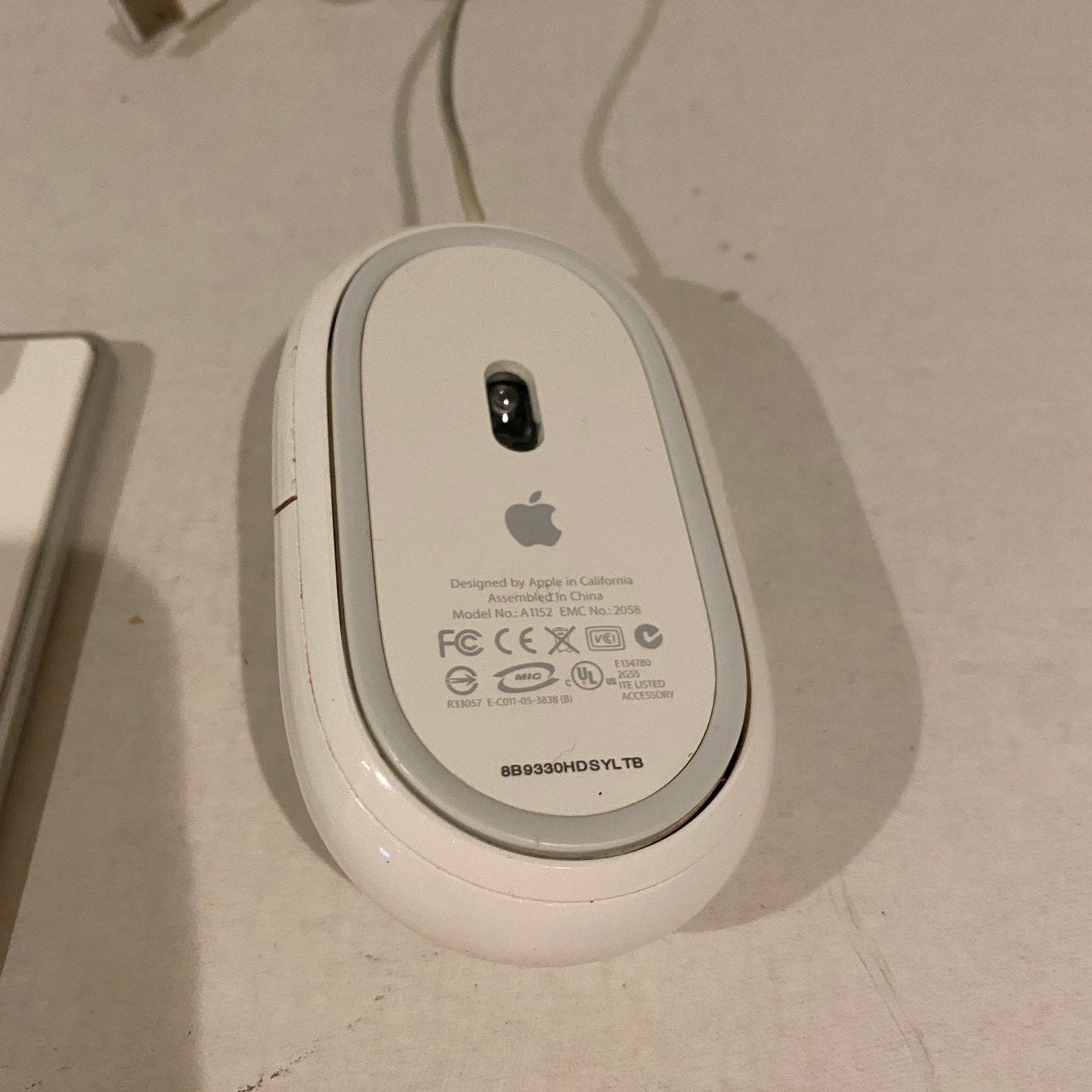 Apple Wired USB Keyboard and Wired USB Mighty Mouse - A1242 A1152