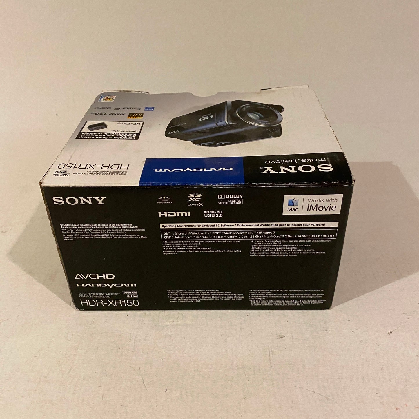 Sony Handycam 120 GB HDD Full HD - HDR-XR150
